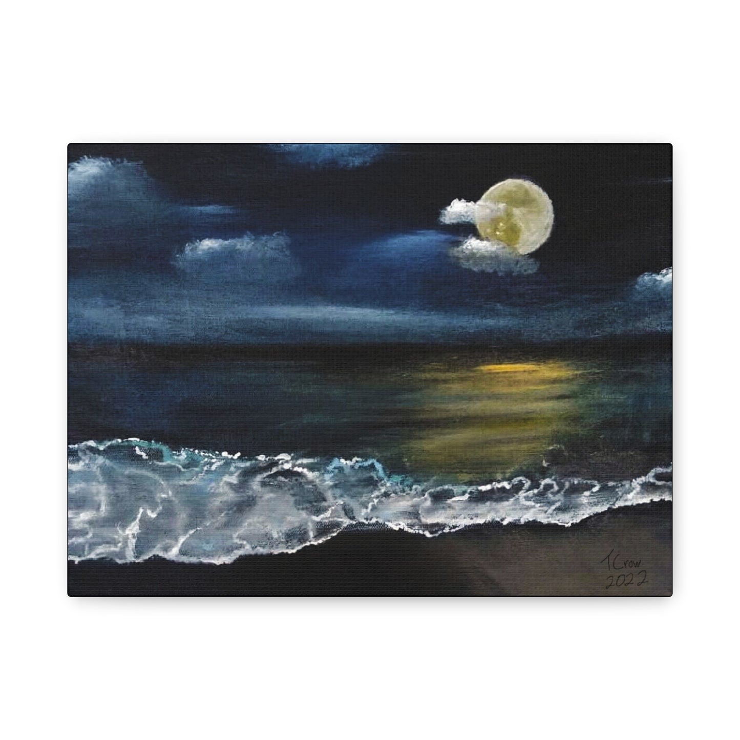 Moonlight Ocean - Canvas Print