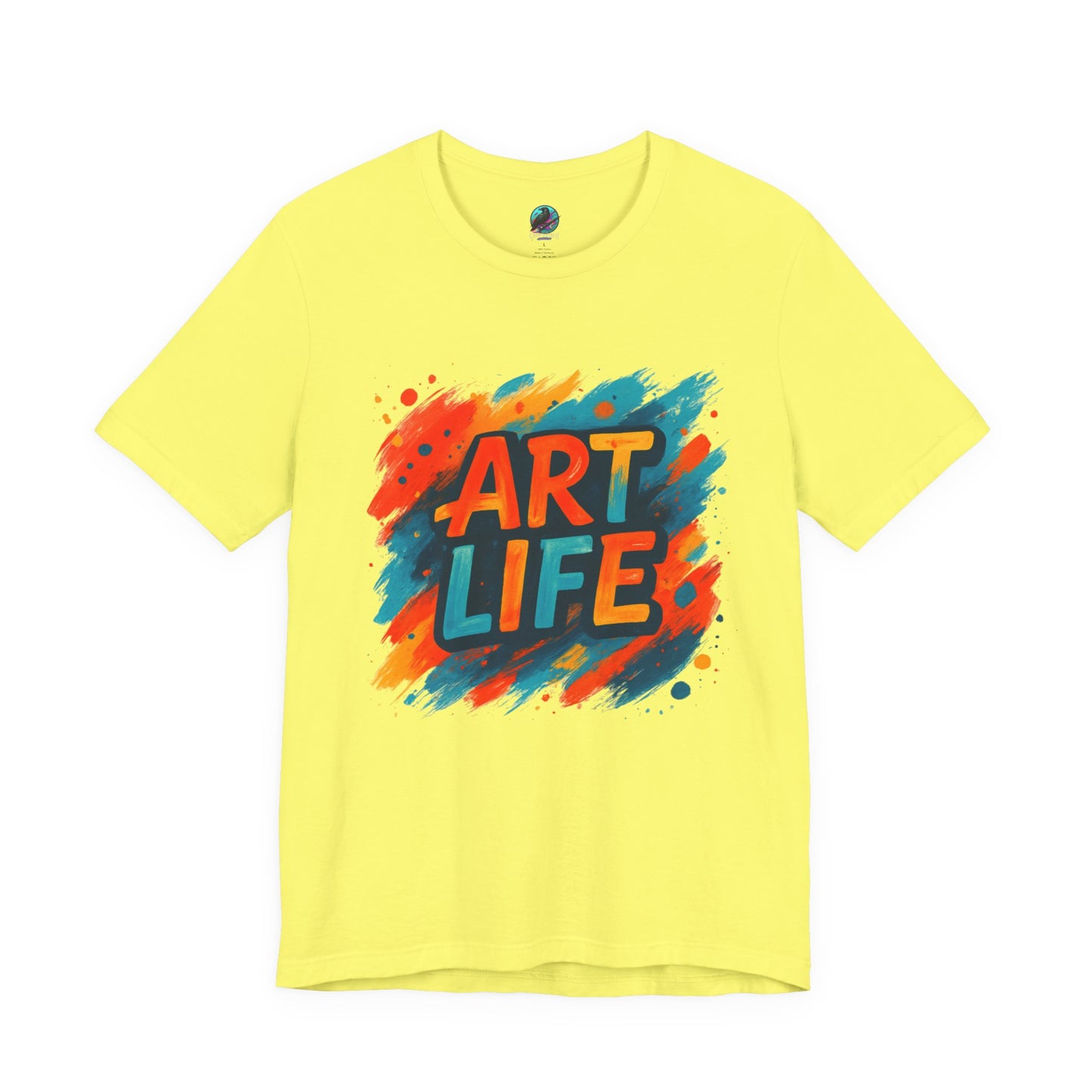 Art Life Graphic Tee - Colorful Painter Brushstroke T‑Shirt Printify