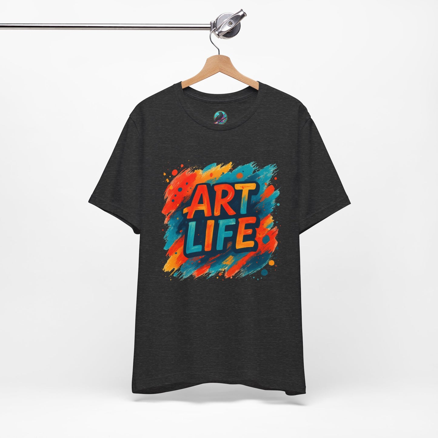 Art Life Graphic Tee - Colorful Painter Brushstroke T‑Shirt Printify