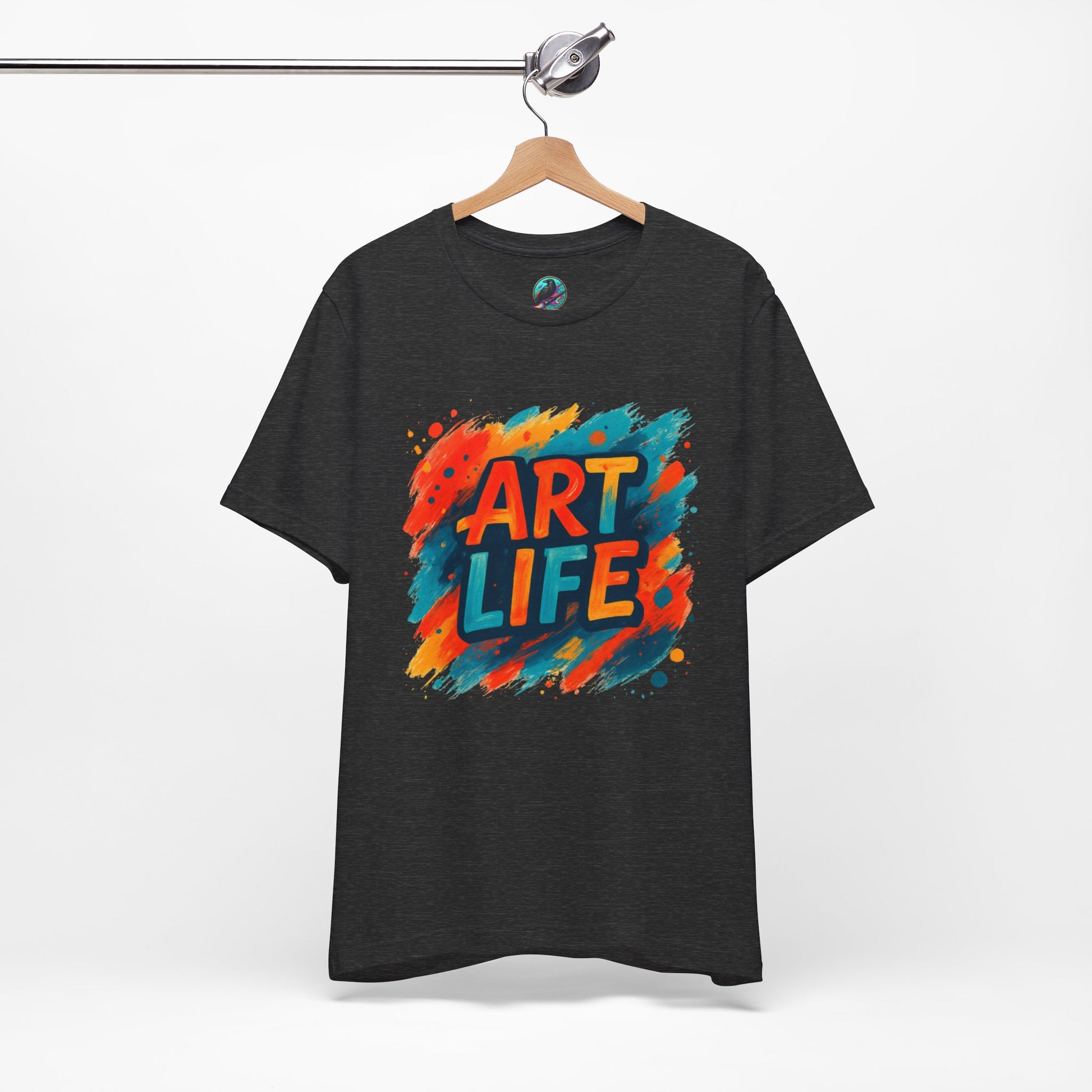Art Life Graphic Tee - Colorful Painter Brushstroke T‑Shirt Printify