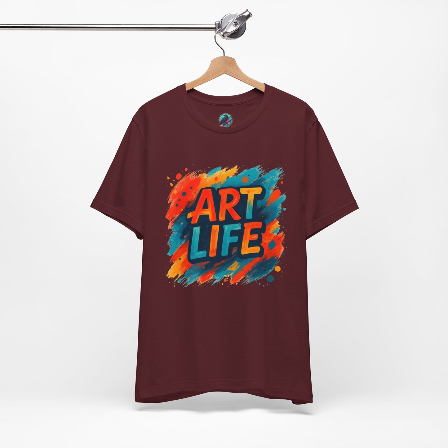 Art Life Graphic Tee - Colorful Painter Brushstroke T‑Shirt Printify