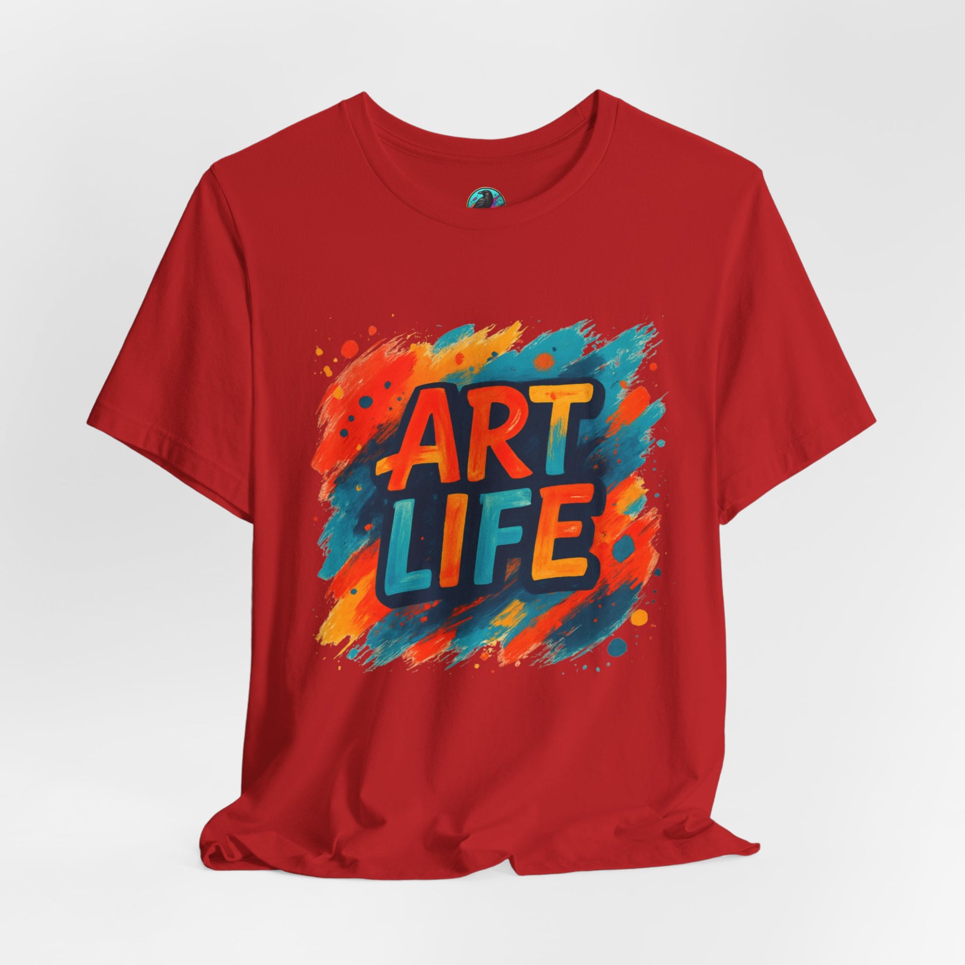 Art Life Graphic Tee - Colorful Painter Brushstroke T‑Shirt Printify