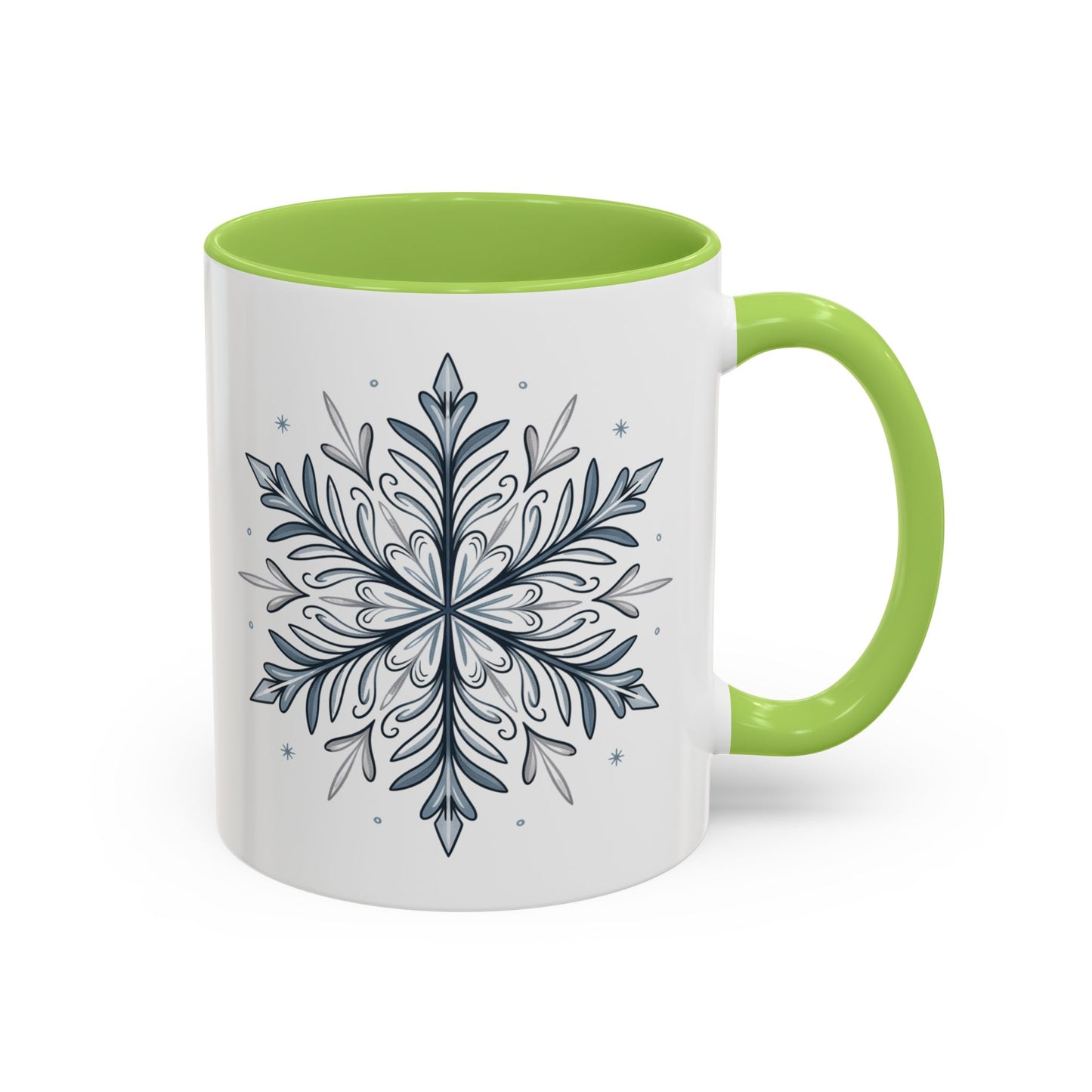 Cozy Winter Accent Coffee Mug - Perfect Gift for Hot Beverage Lovers, Seasonal Decor, Snowflake Design, Winter Mug, Holiday Cheer