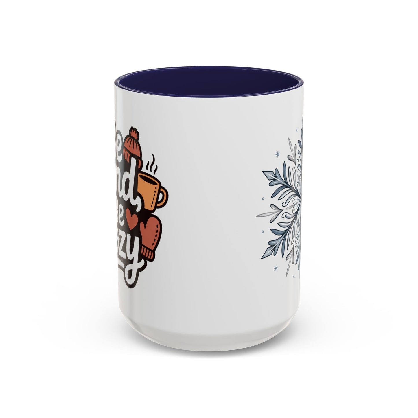 Cozy Winter Accent Coffee Mug - Perfect Gift for Hot Beverage Lovers, Seasonal Decor, Snowflake Design, Winter Mug, Holiday Cheer