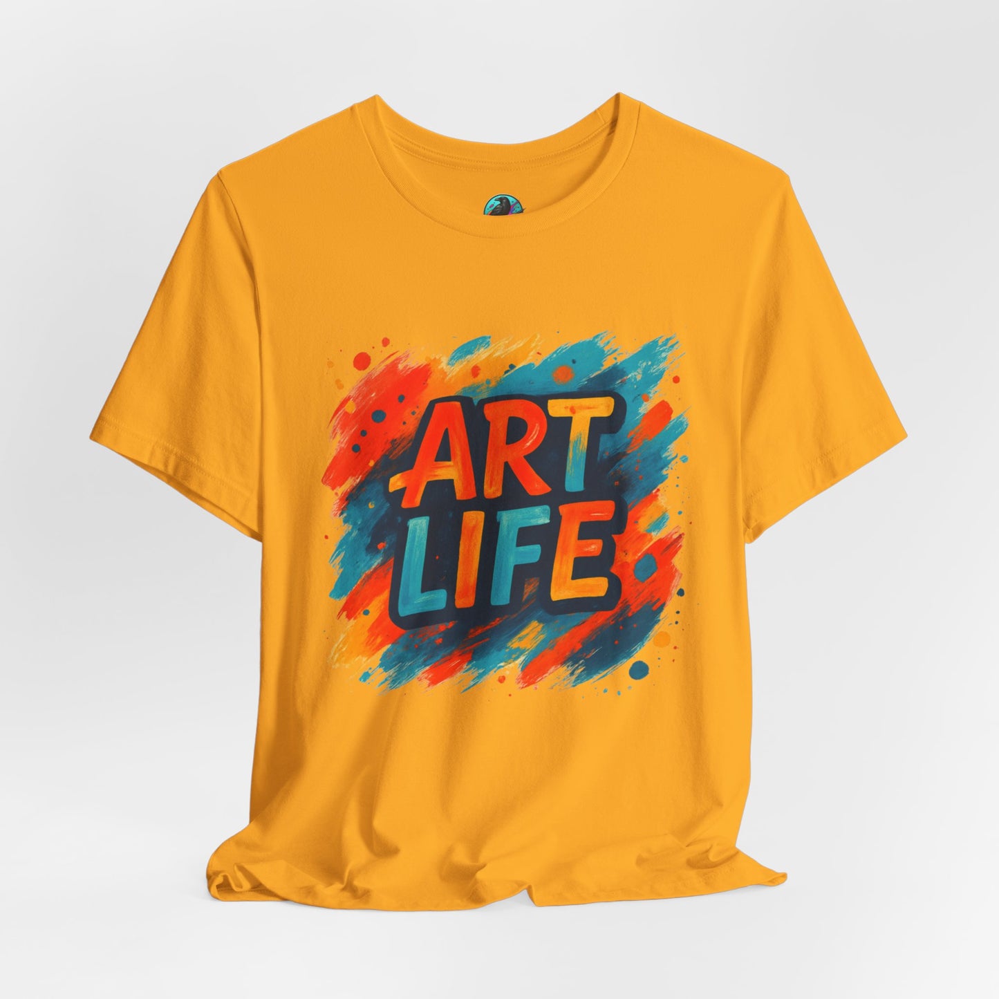 Art Life Graphic Tee - Colorful Painter Brushstroke T‑Shirt Printify