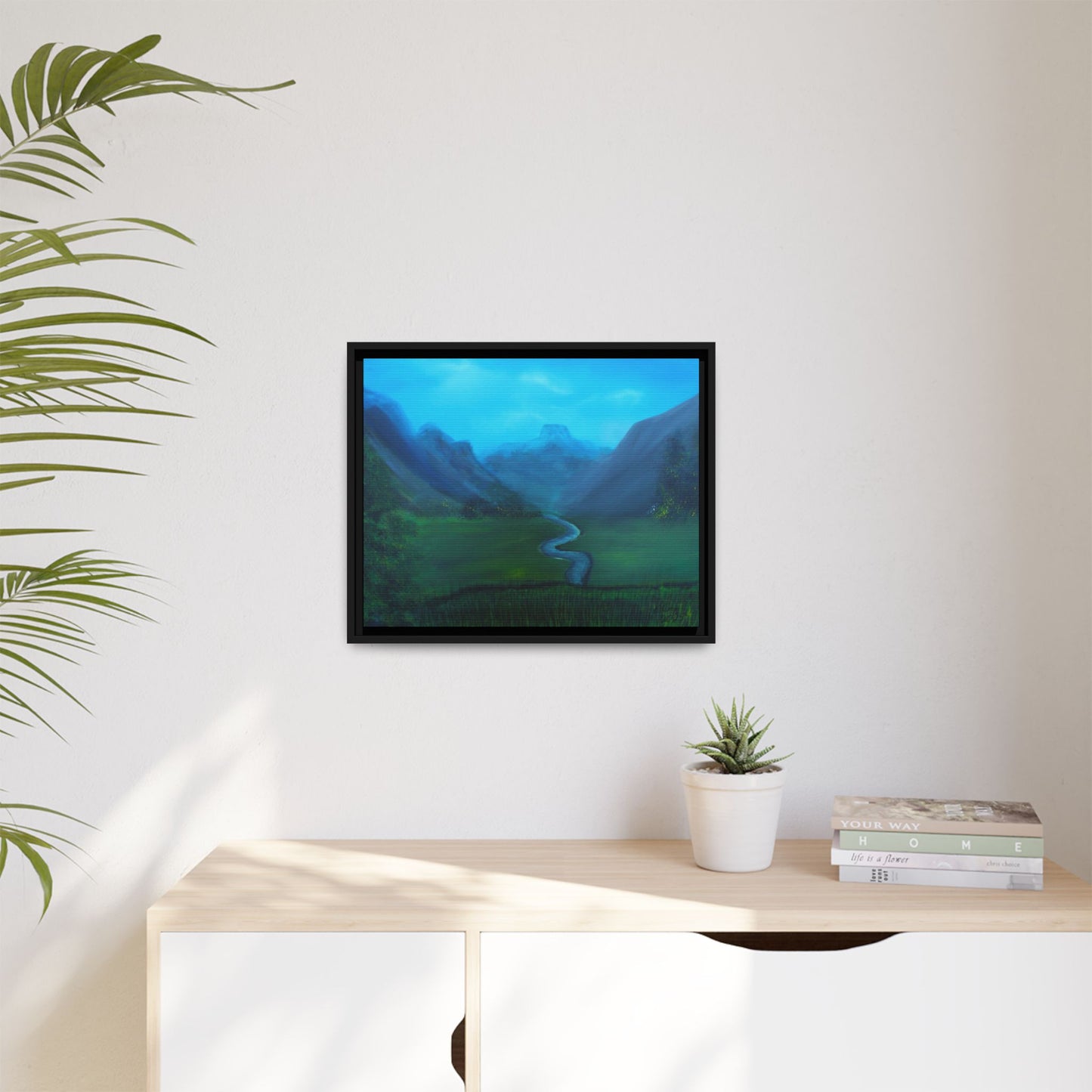 Whispers of the Valley - Framed Canvas Print