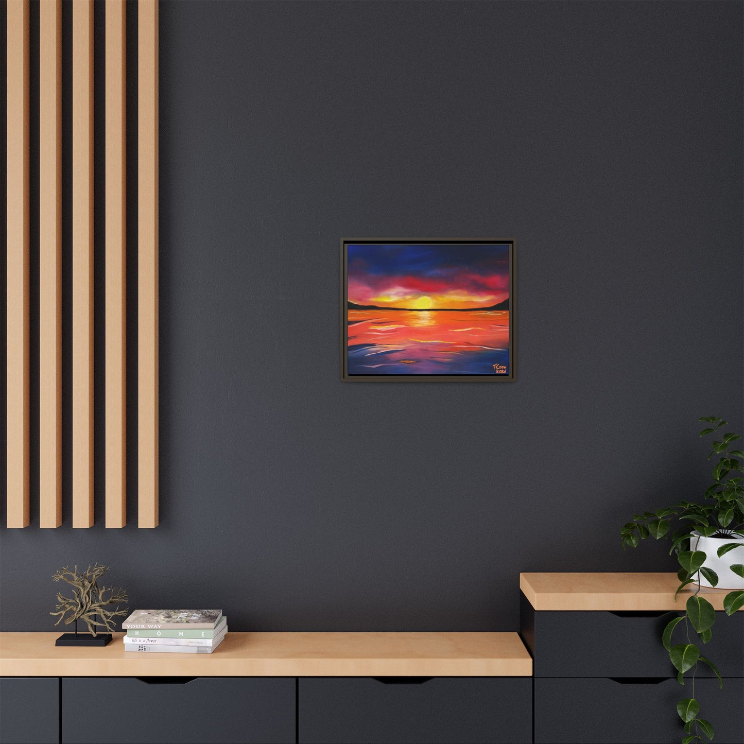 Coastal Dreams - Framed Canvas Print Printify