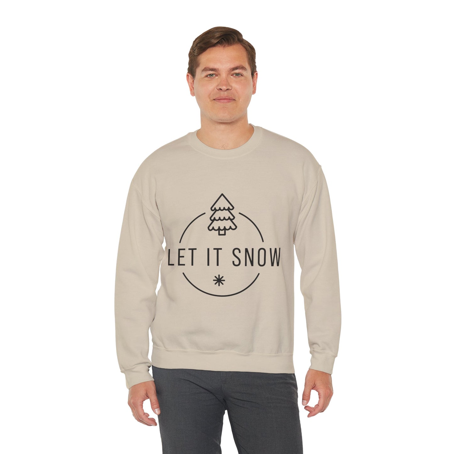 Cozy Holiday Sweatshirt - Let It Snow, Christmas Gift, Winter Apparel, Unisex Crewneck, Festive Outfit, Gift for Her