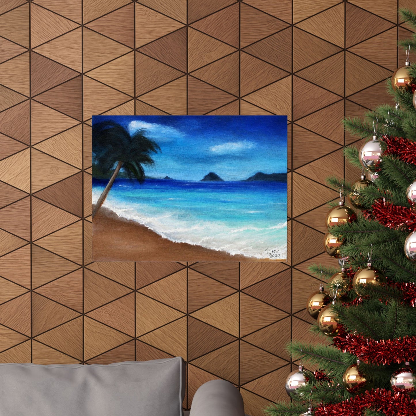 Tropical Beach - Matte Poster Print
