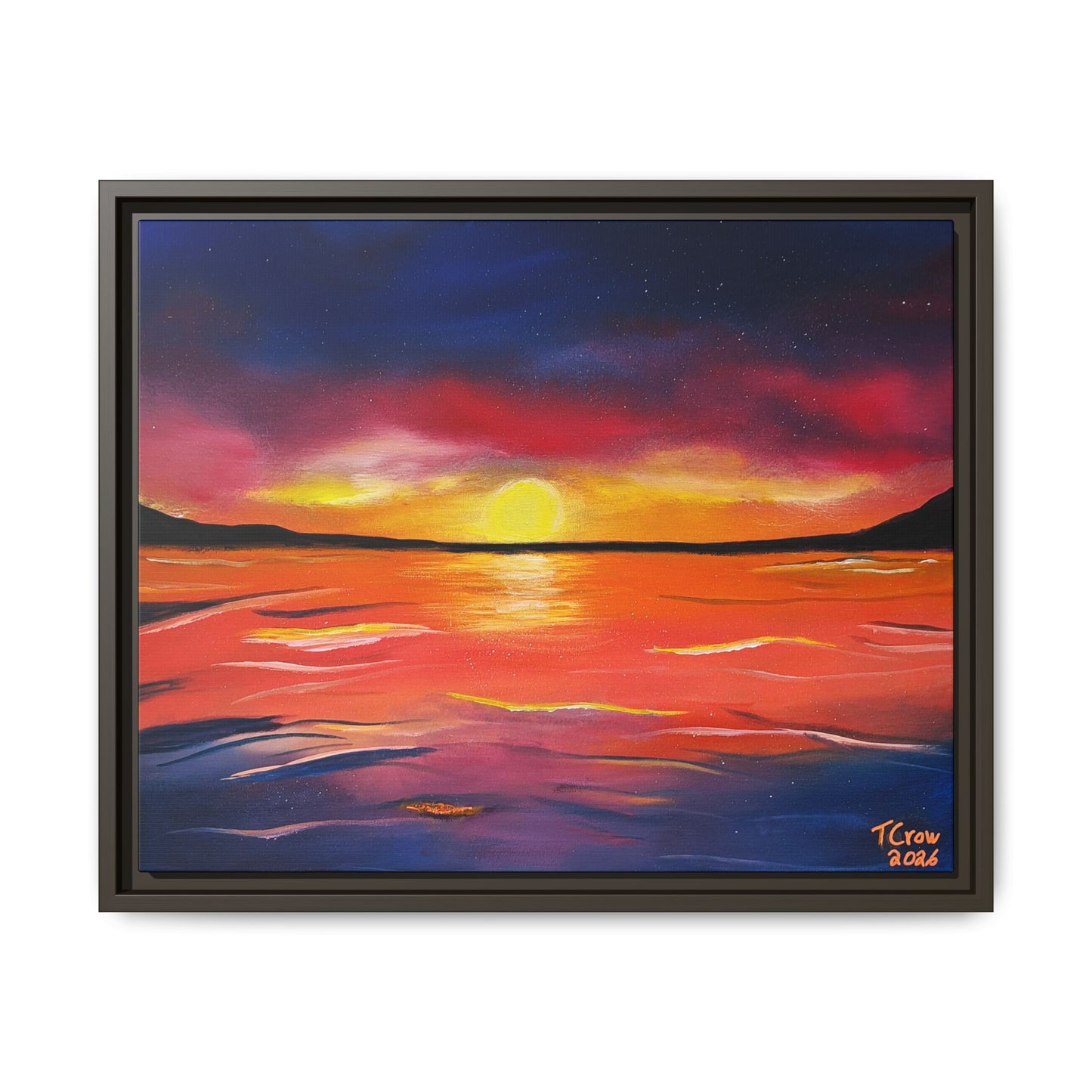 Coastal Dreams - Framed Canvas Print Printify