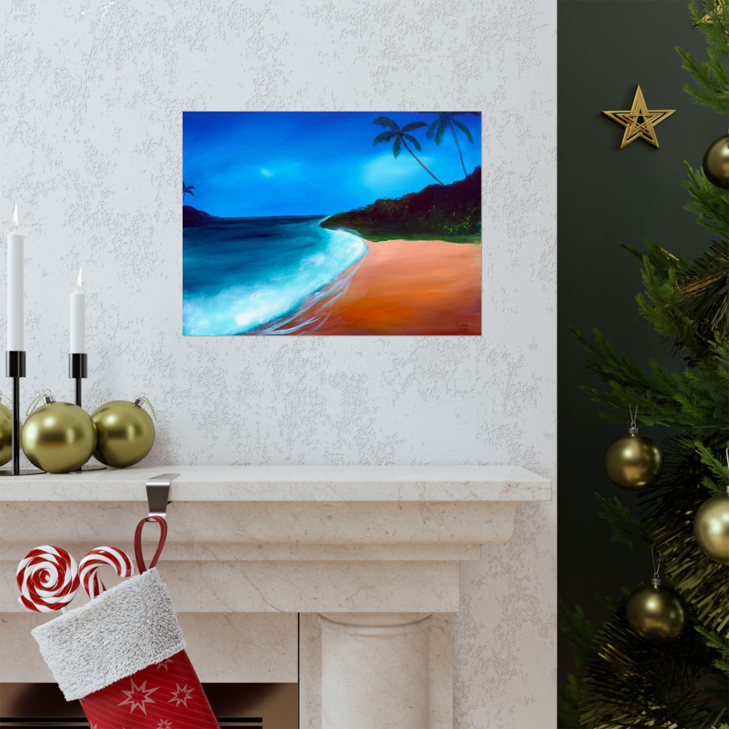 Sunlit Tide - Matte Poster Print