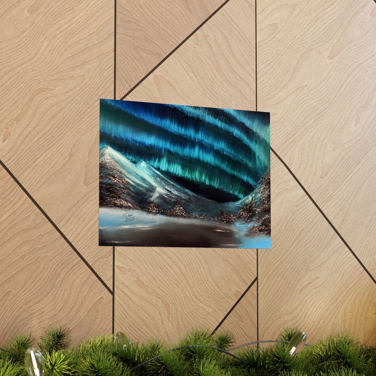 Frozen Sky's Glow - Matte Poster Print