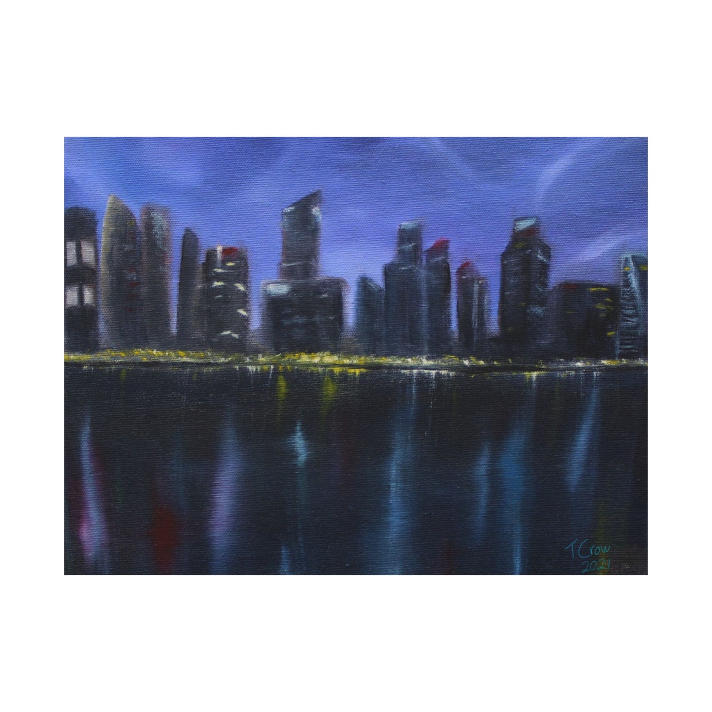 City Lights - Matte Poster Print Printify