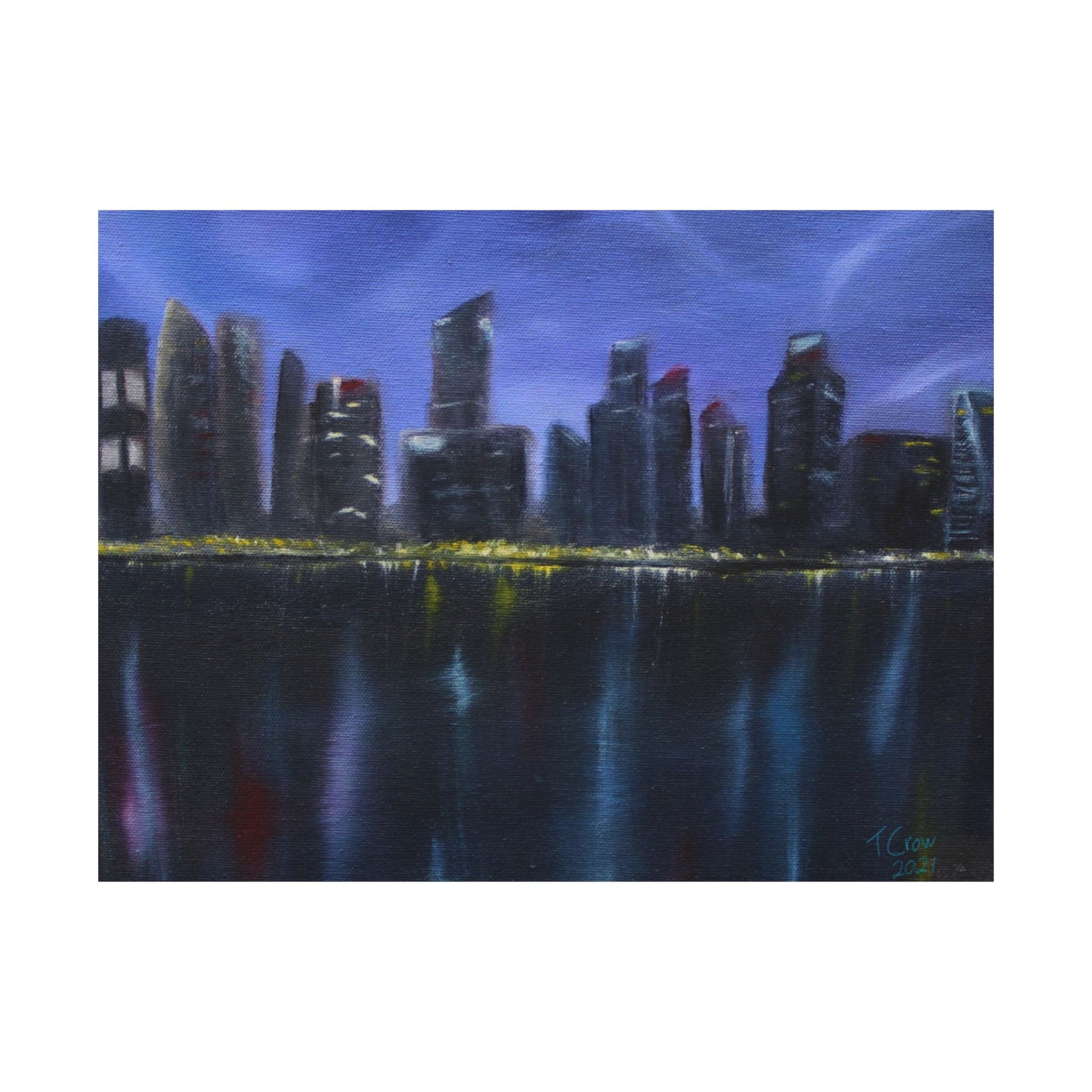 City Lights - Matte Poster Print Printify