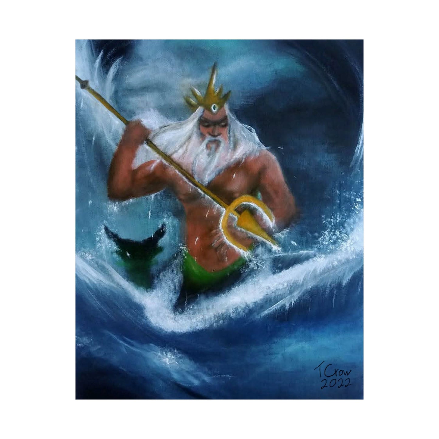 Trident of Final Tides - Matte Poster Print