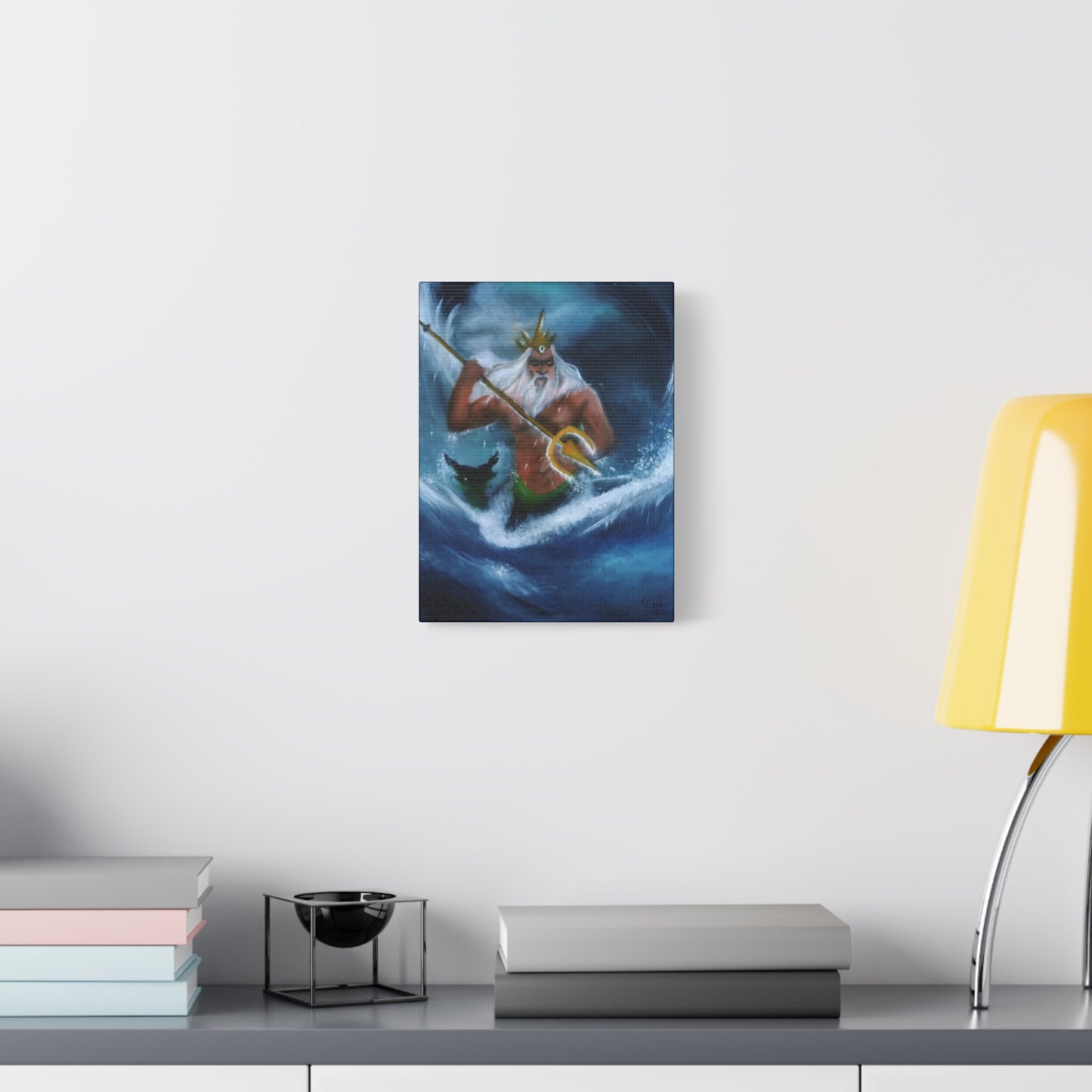 King Triton Matte Canvas Wall Art