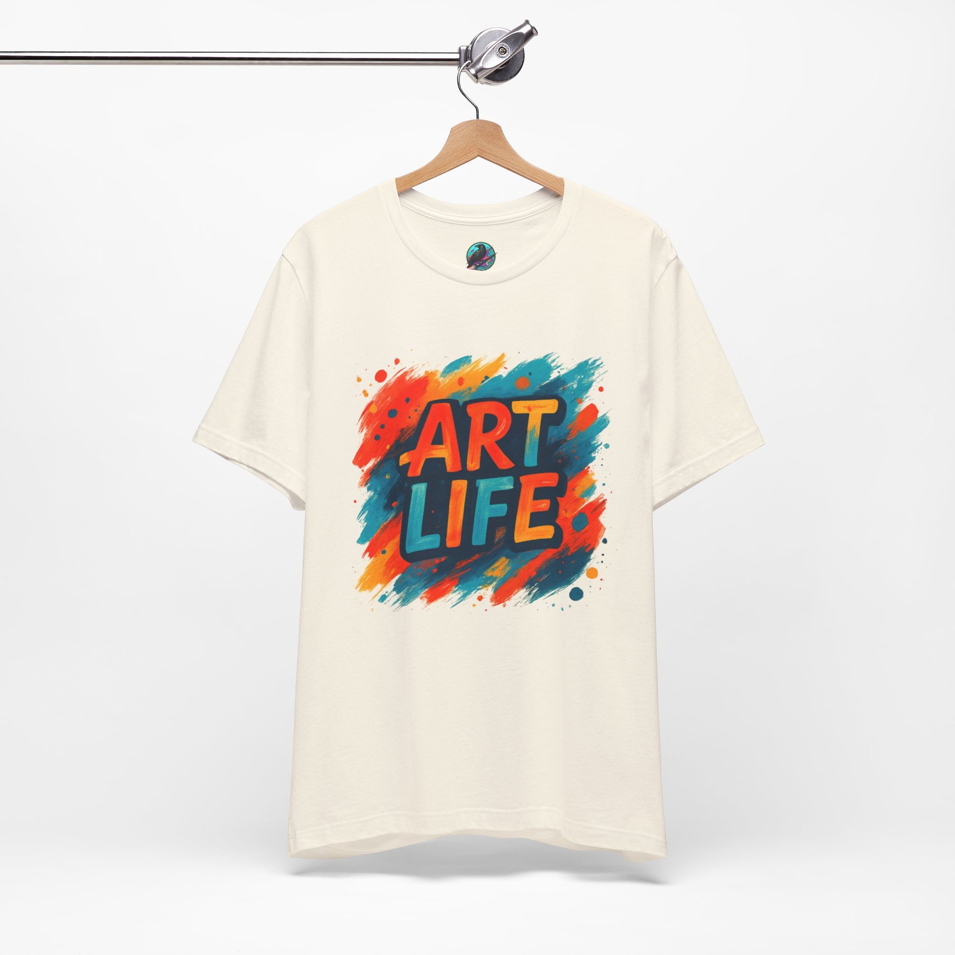 Art Life Graphic Tee - Colorful Painter Brushstroke T‑Shirt Printify