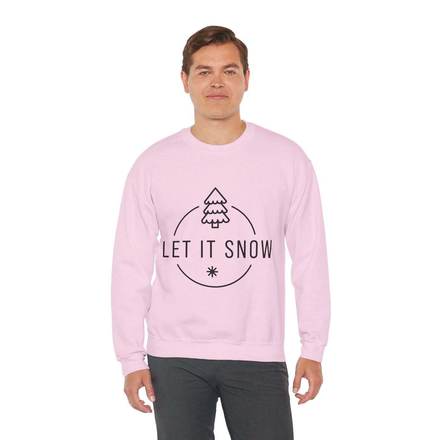 Cozy Holiday Sweatshirt - Let It Snow, Christmas Gift, Winter Apparel, Unisex Crewneck, Festive Outfit, Gift for Her