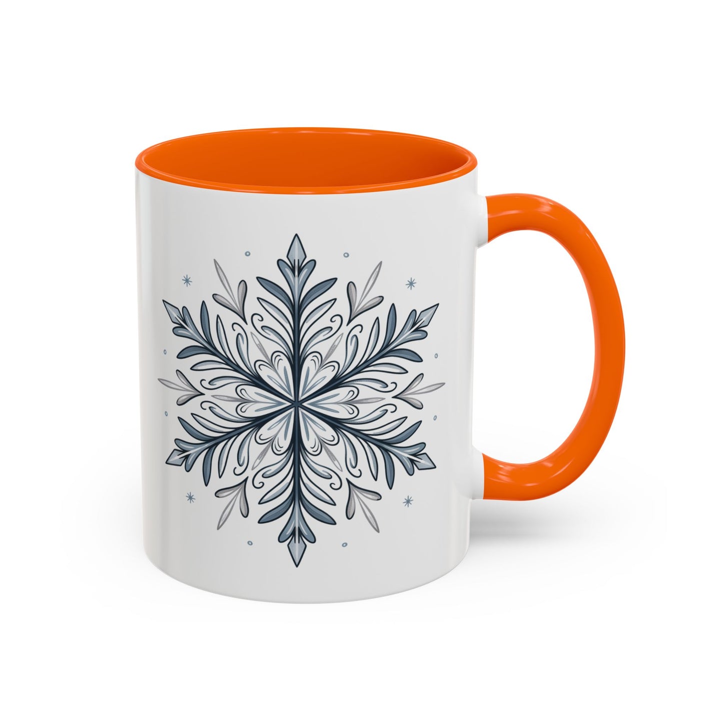 Cozy Winter Accent Coffee Mug - Perfect Gift for Hot Beverage Lovers, Seasonal Decor, Snowflake Design, Winter Mug, Holiday Cheer