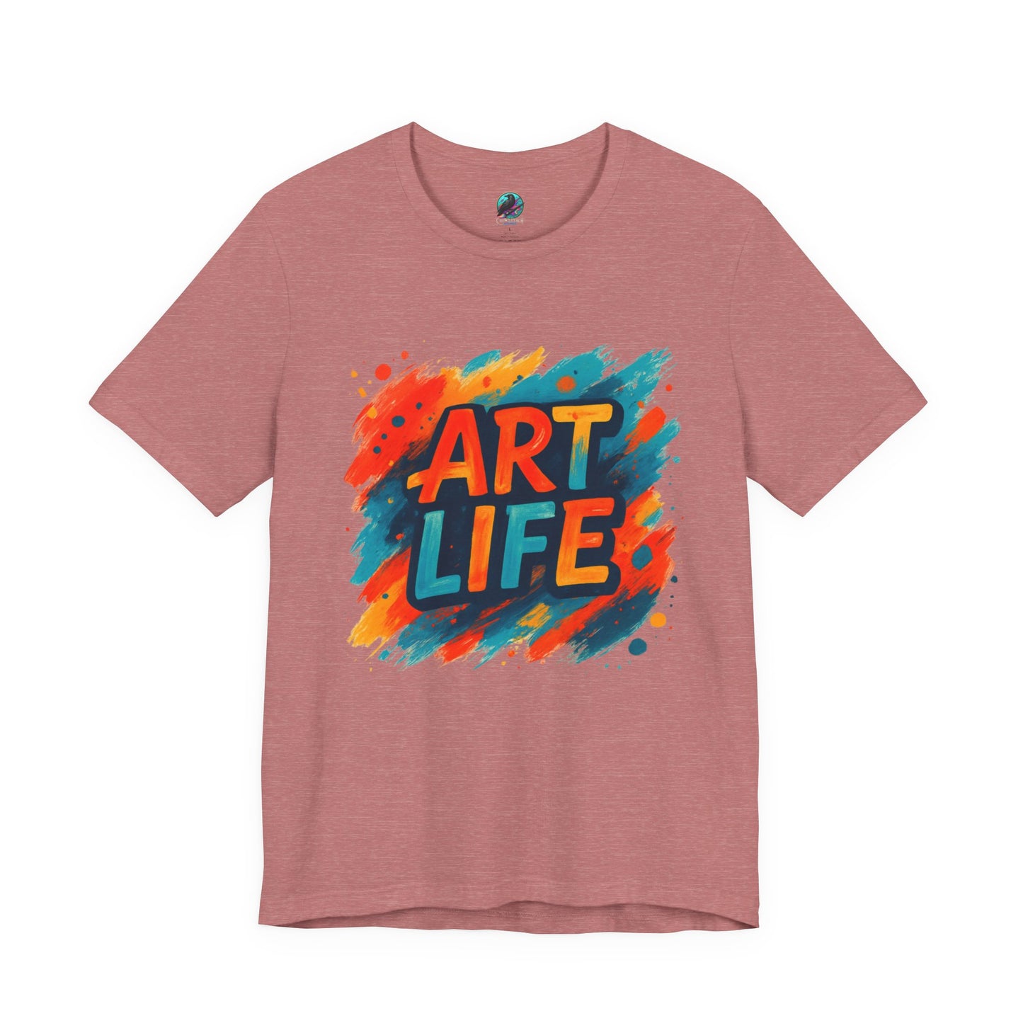 Art Life Graphic Tee - Colorful Painter Brushstroke T‑Shirt Printify