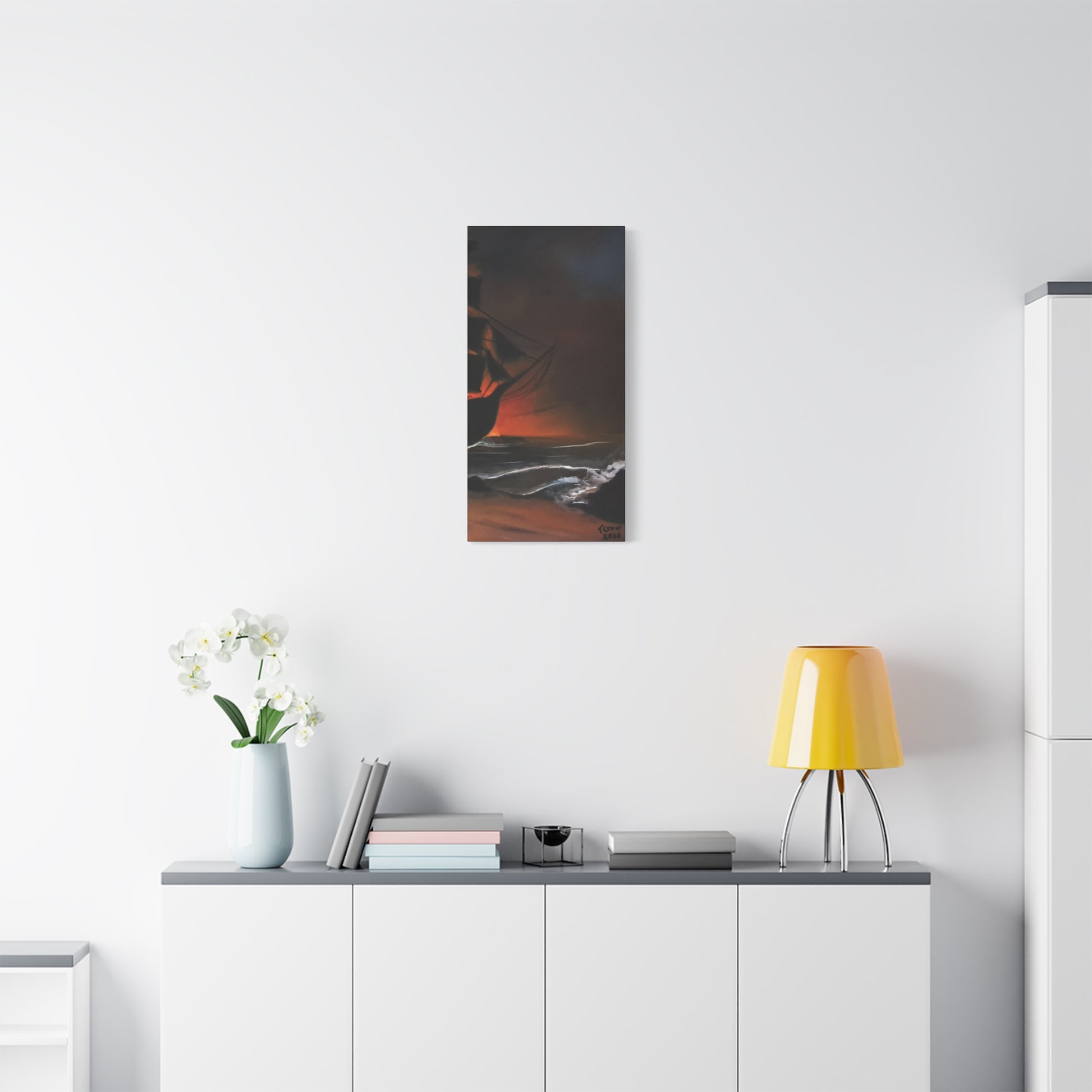 Pirate Ship Panel 3 - Canvas Print Printify