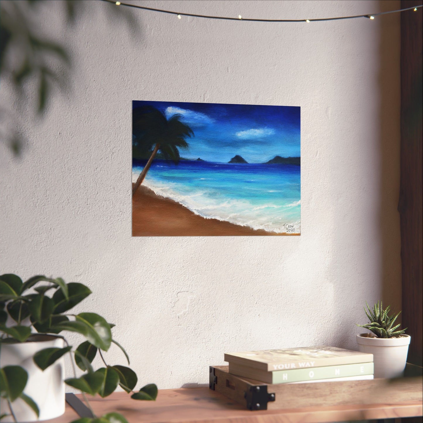Tropical Beach - Matte Poster Print