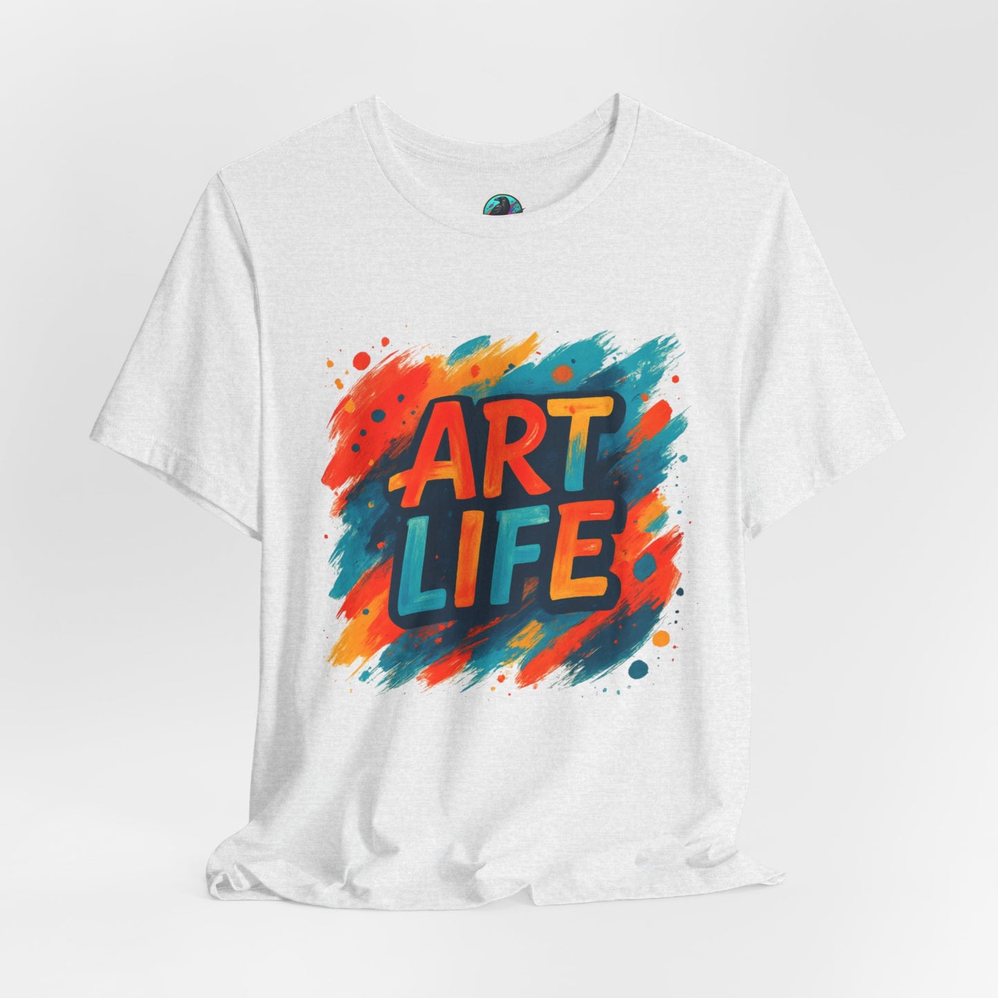 Art Life Graphic Tee - Colorful Painter Brushstroke T‑Shirt Printify
