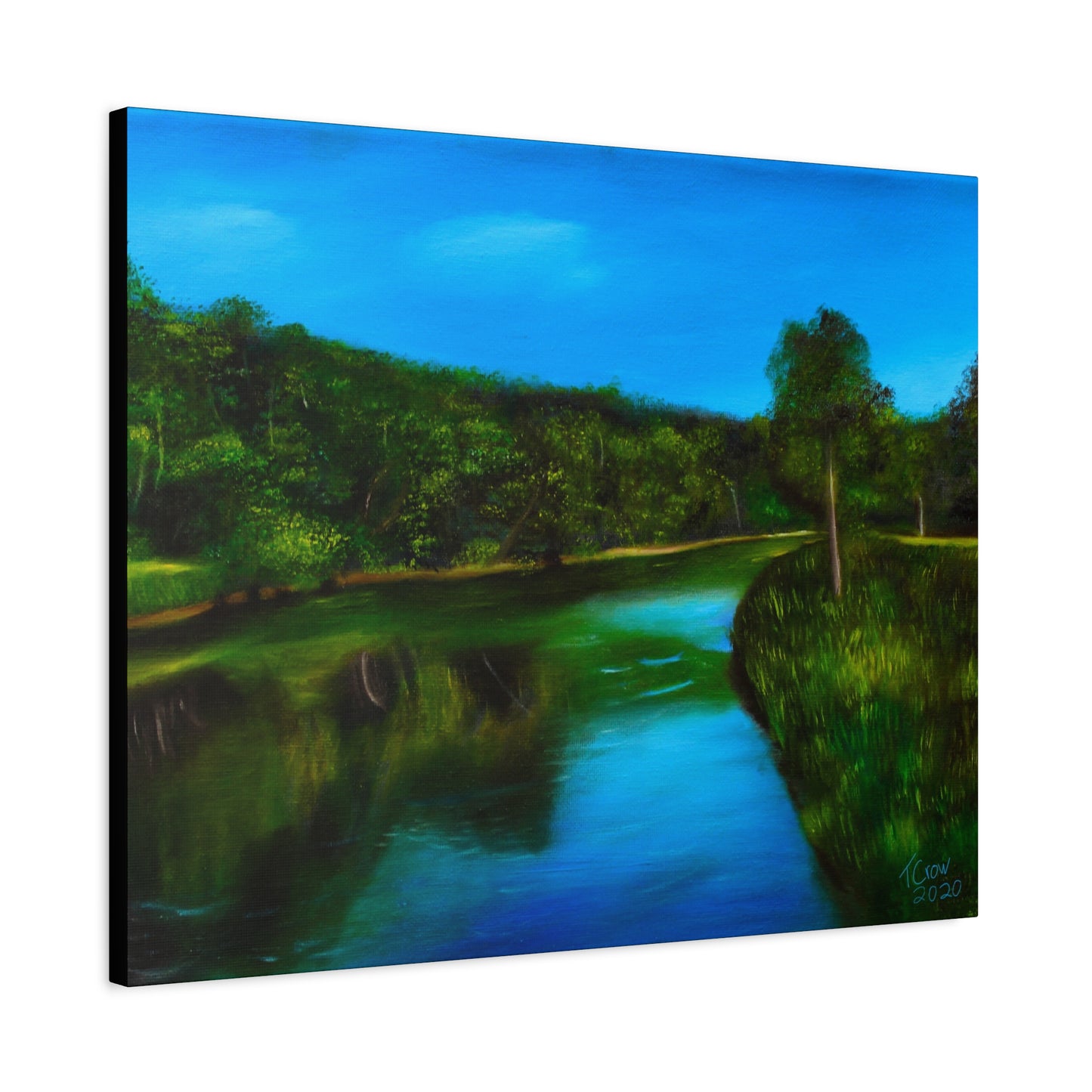 Riverside Reflections - Canvas Print