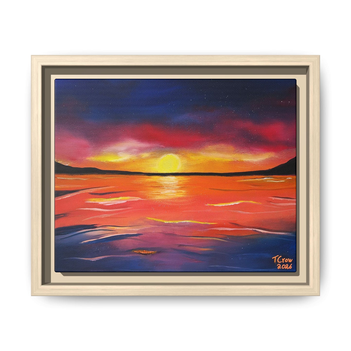 Coastal Dreams - Framed Canvas Print Printify