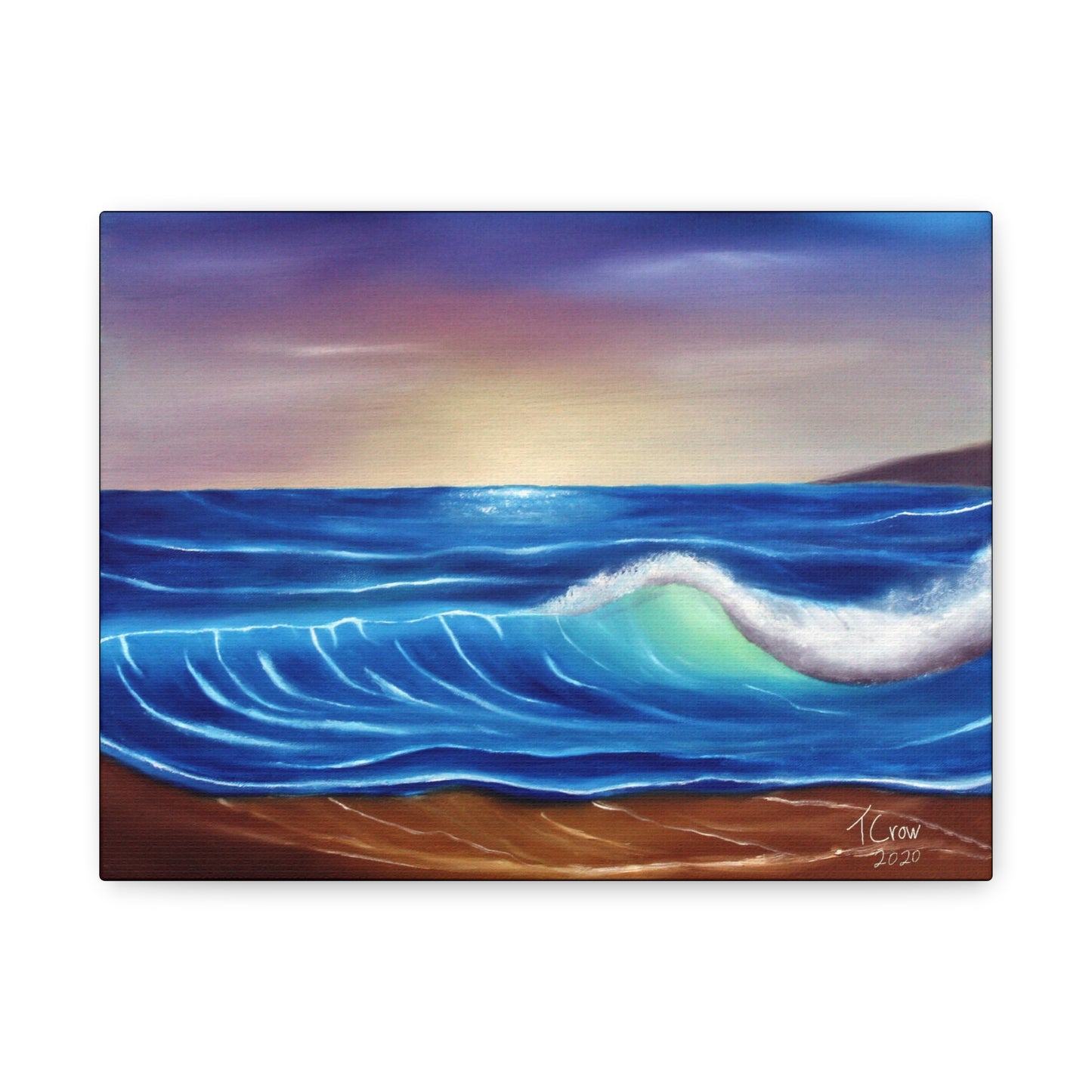 Ocean Wave Art Canvas Print - Coastal Decor for Beach Lovers