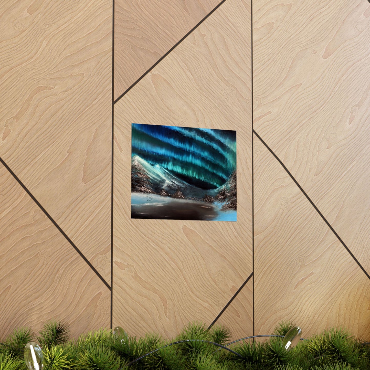 Frozen Sky's Glow - Matte Poster Print