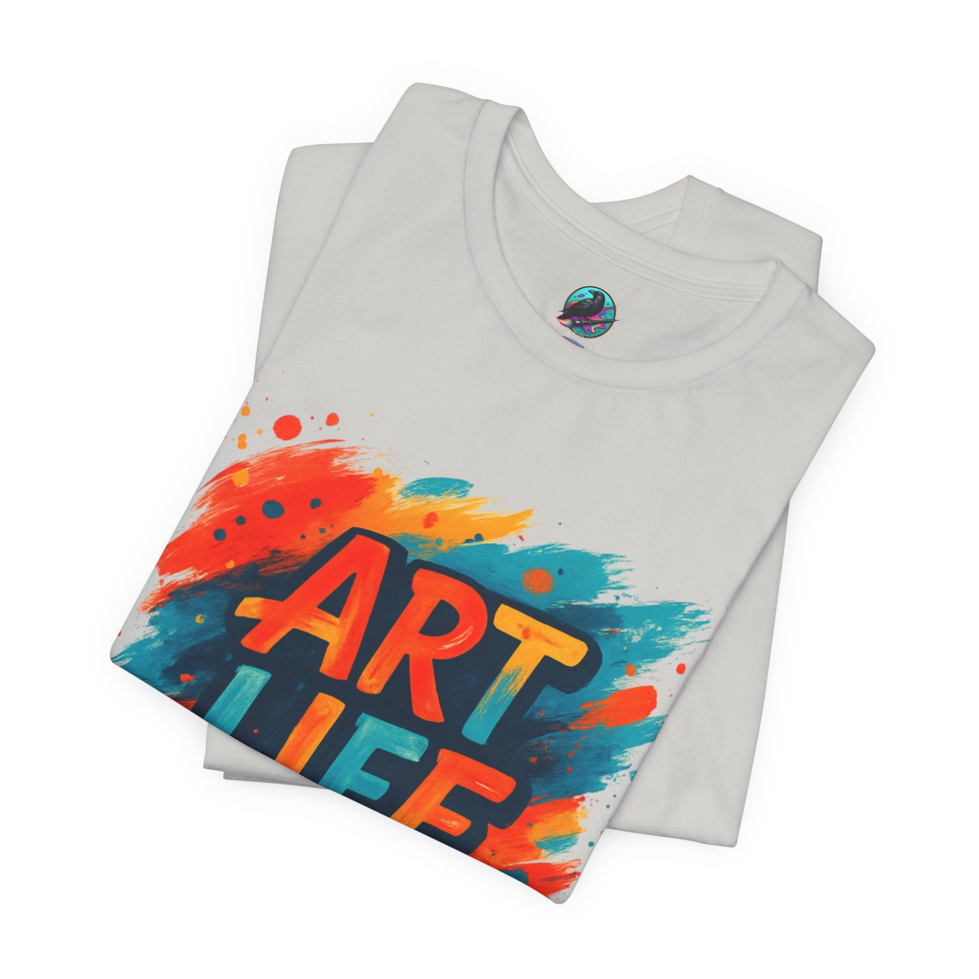 Art Life Graphic Tee - Colorful Painter Brushstroke T‑Shirt Printify