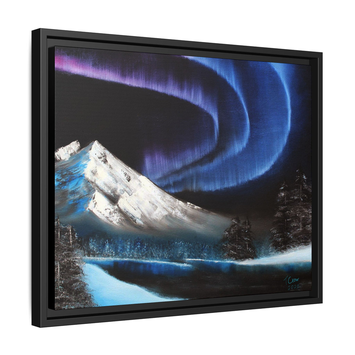 Beneath the Violet Sky - Framed Canvas Print