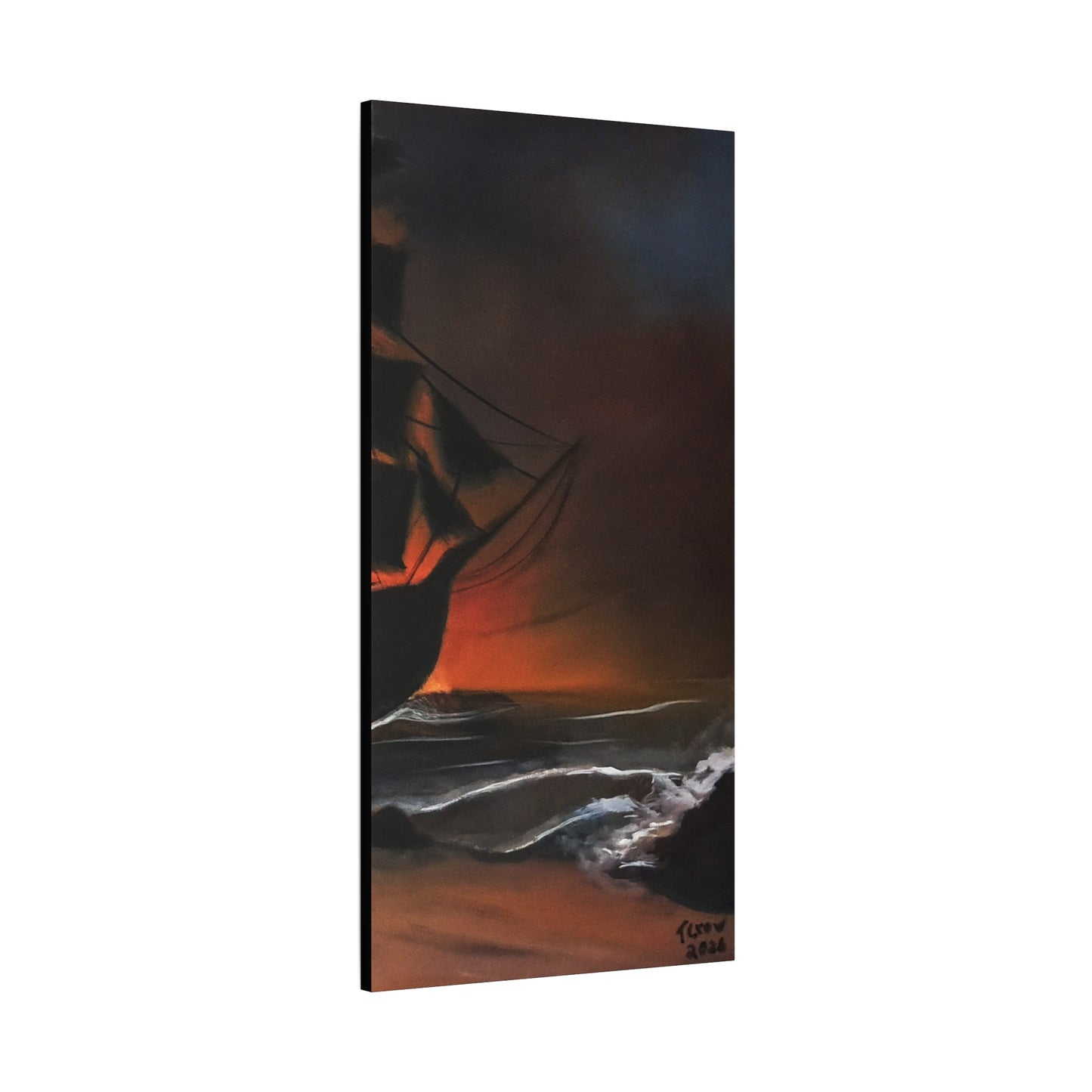 Pirate Ship Panel 3 - Canvas Print Printify