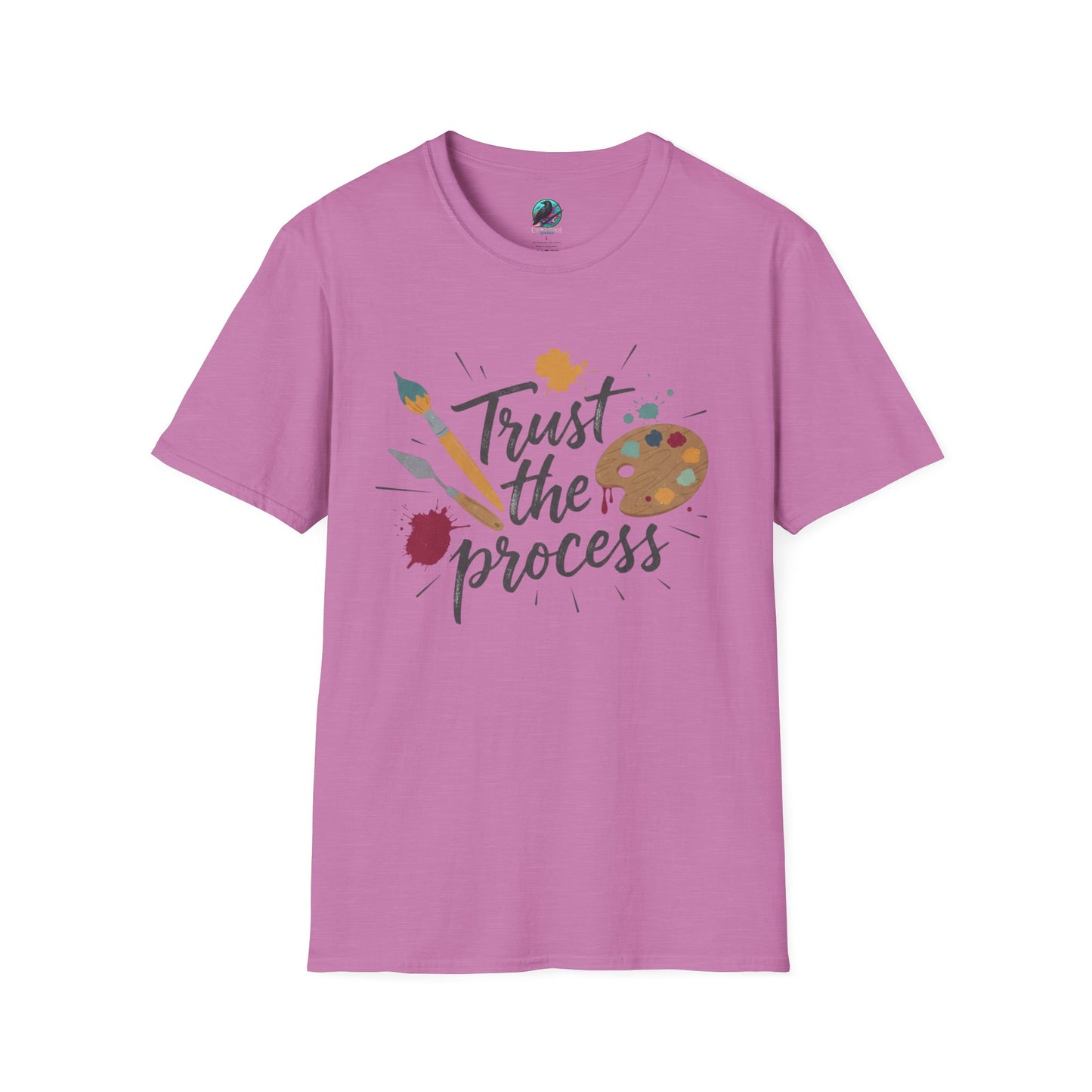 Trust the Process Artist T-Shirt - Inspirational Painter Tee with Palette & Brush Printify
