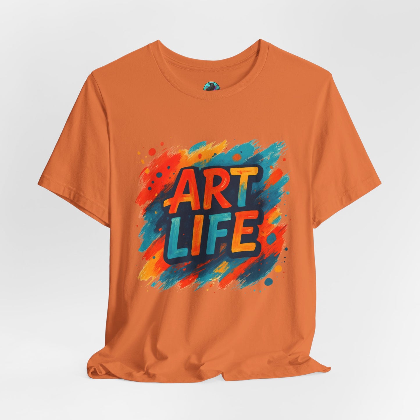 Art Life Graphic Tee - Colorful Painter Brushstroke T‑Shirt Printify