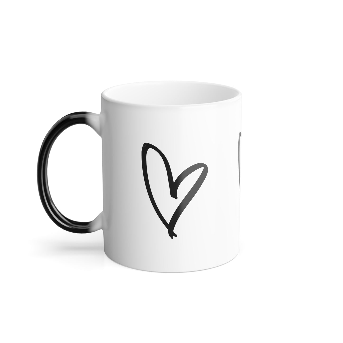 Color-Changing Heart Mug — 11oz Morphing Coffee Cup Printify