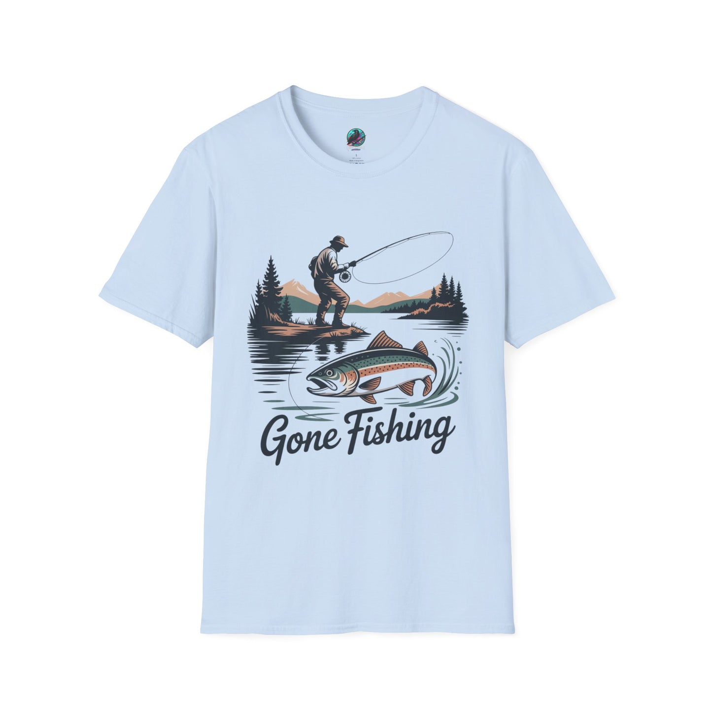 Gone Fishing Softstyle T-Shirt | Perfect for Anglers, Gifts for Fishermen, Outdoor Enthusiasts, Birthday, Father's Day!