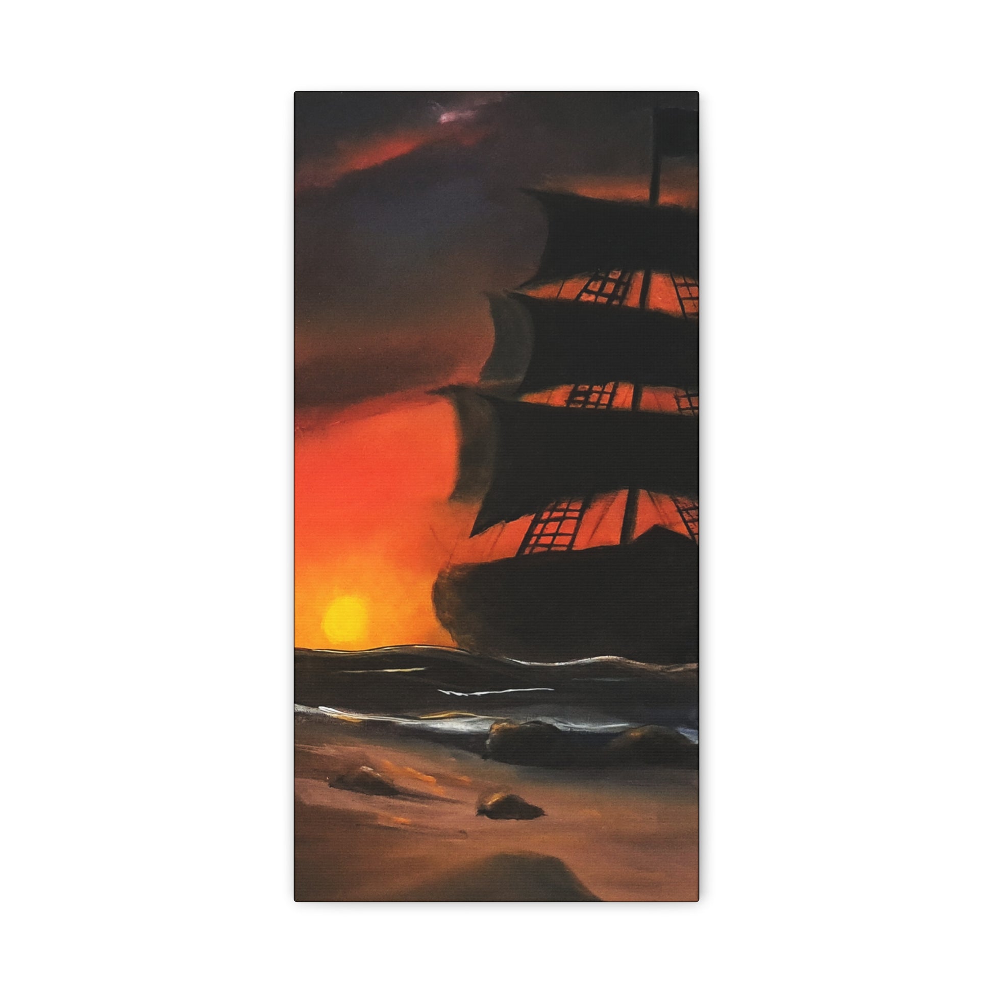 Pirate Ship Panel 2 - Canvas Print Printify
