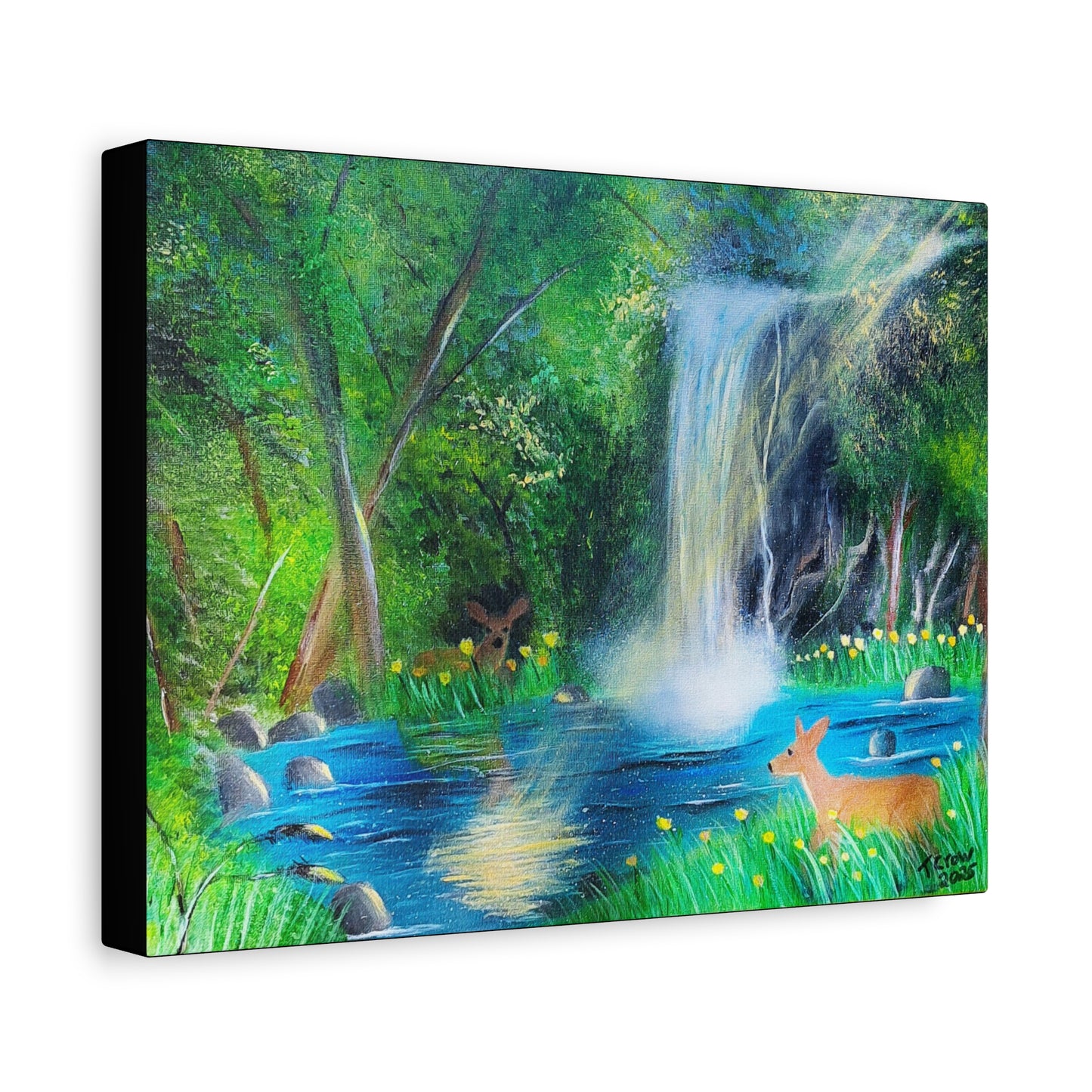 Serene Escape Canvas Print, Serene Landscape Art, Forest Decor, Tranquil Home Wall Art, Gifts for Nature Lovers