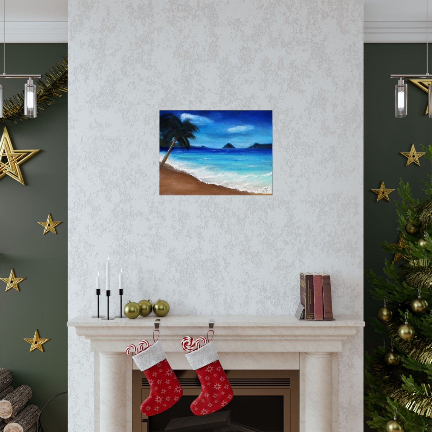 Tropical Beach - Matte Poster Print