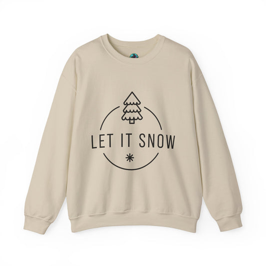 Cozy Holiday Sweatshirt - Let It Snow, Christmas Gift, Winter Apparel, Unisex Crewneck, Festive Outfit, Gift for Her