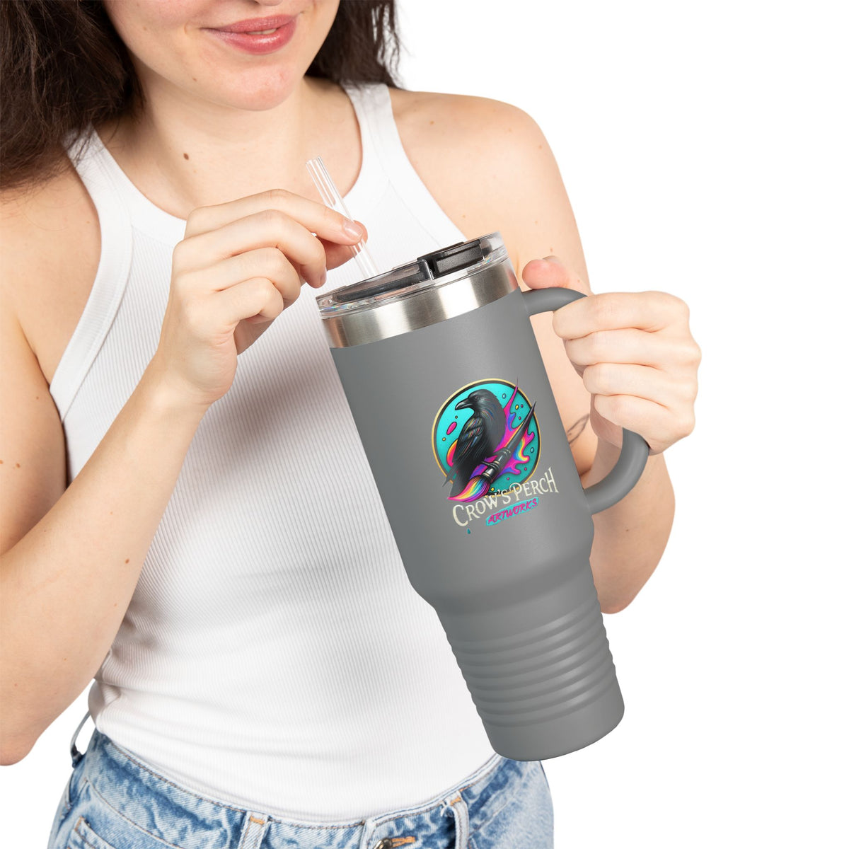 Crow's Perch Artworks Insulated Travel Mug, 40oz