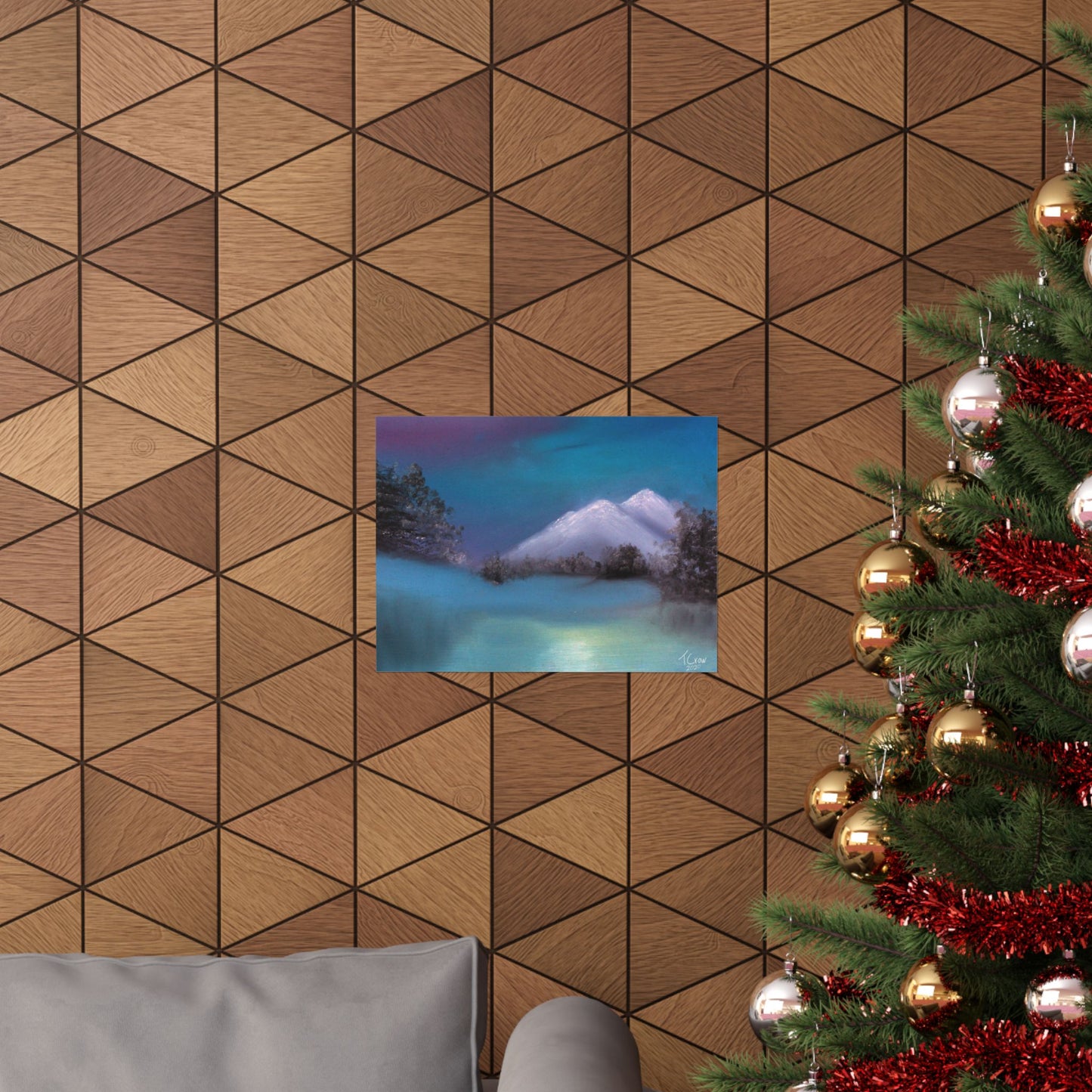 Winter's Light - Matte Poster Print Printify