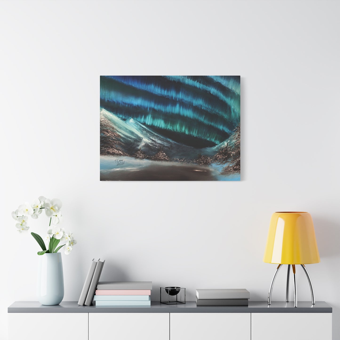 Aurora Borealis Canvas Art - Stretched Wall Decor