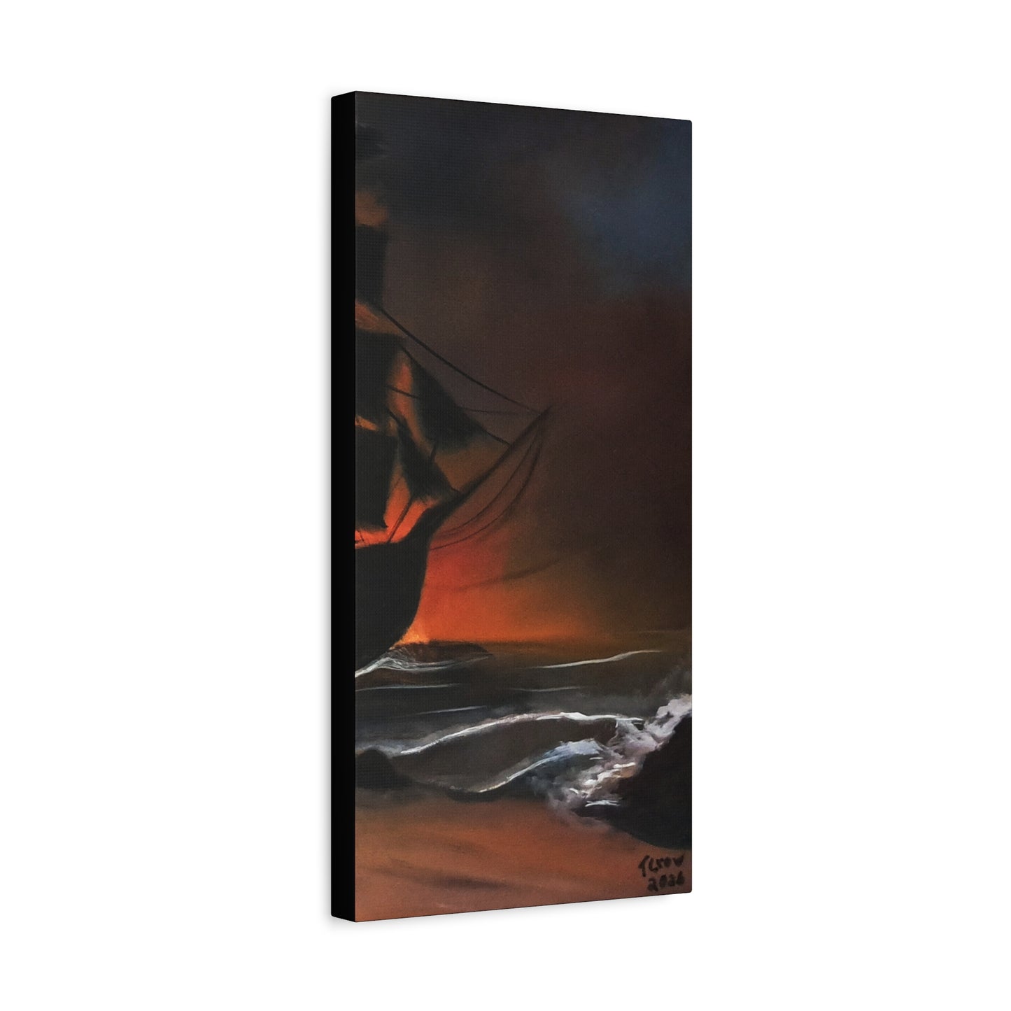 Pirate Ship Panel 3 - Canvas Print Printify
