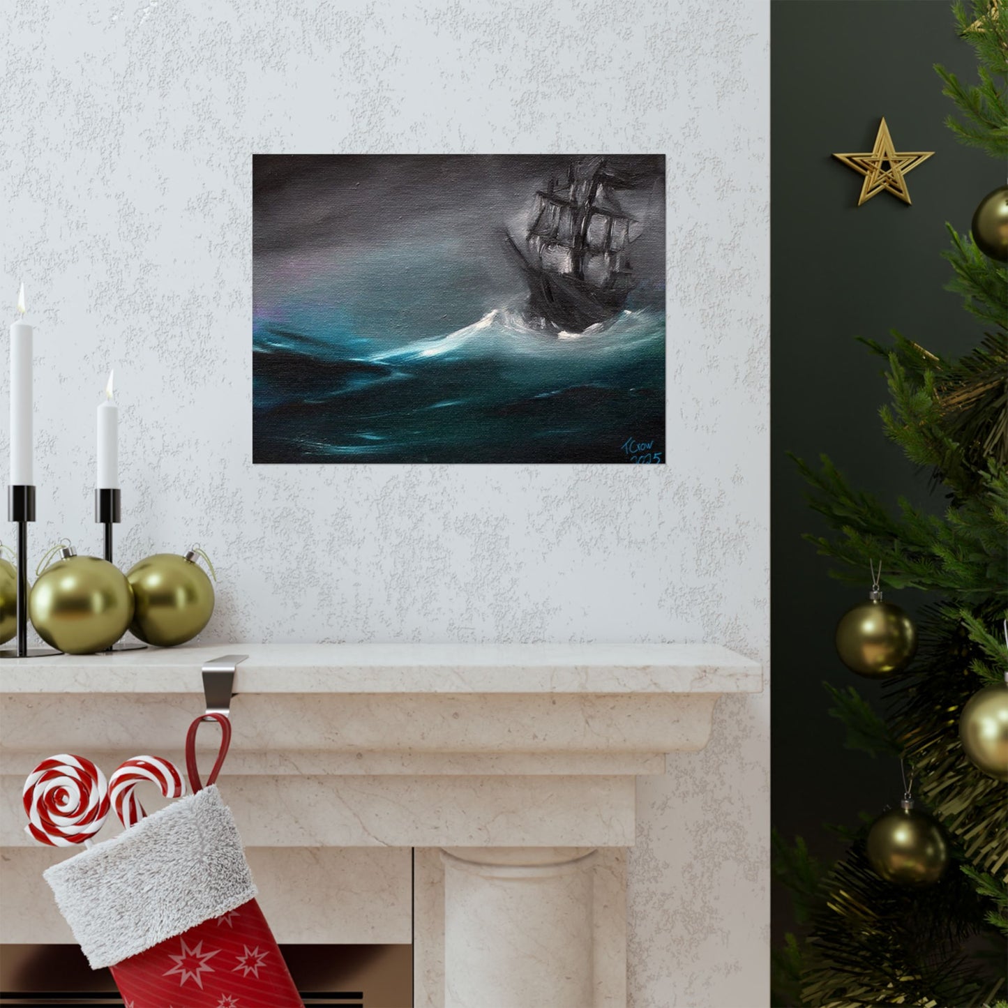 Stormy Seas - Matte Poster Print