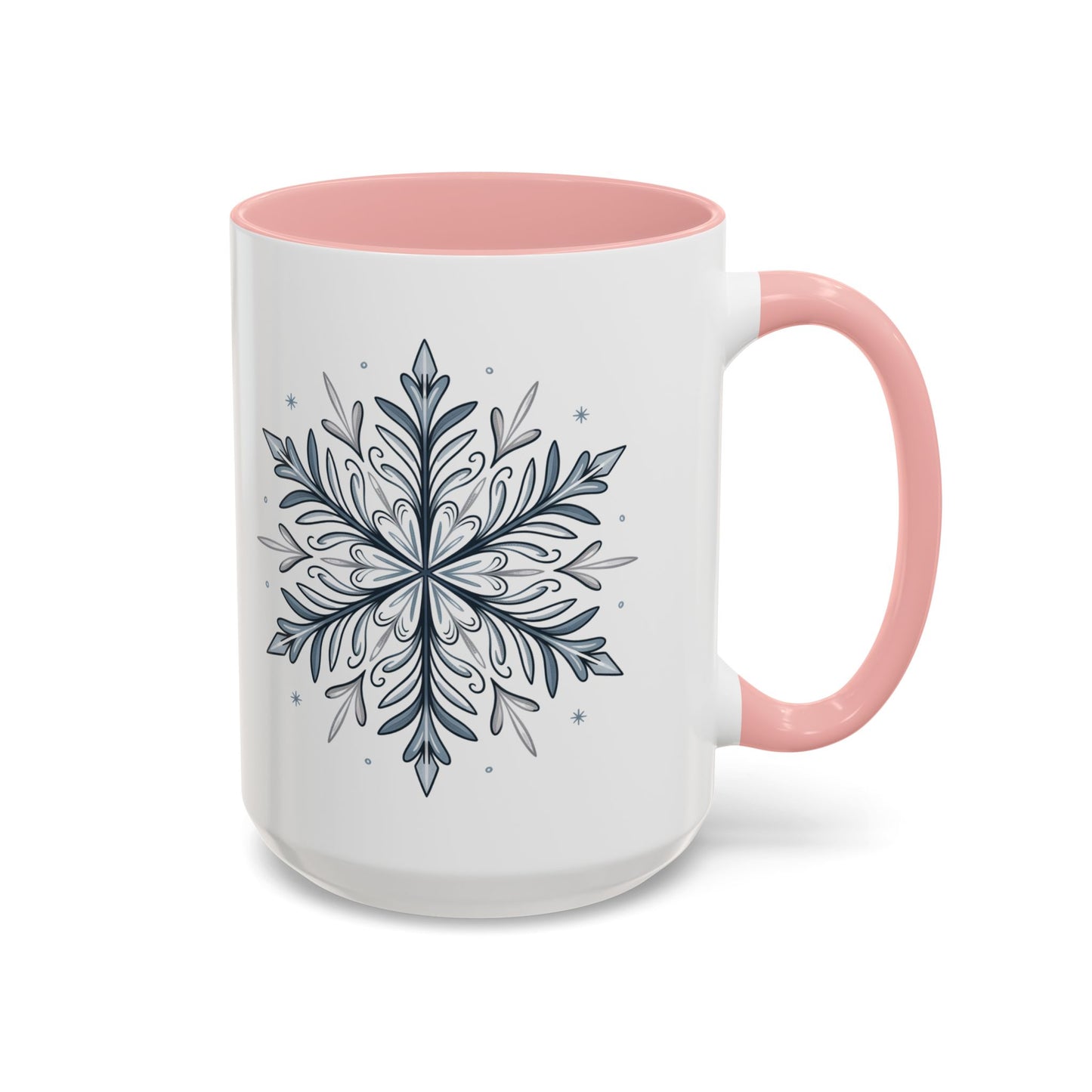 Cozy Winter Accent Coffee Mug - Perfect Gift for Hot Beverage Lovers, Seasonal Decor, Snowflake Design, Winter Mug, Holiday Cheer