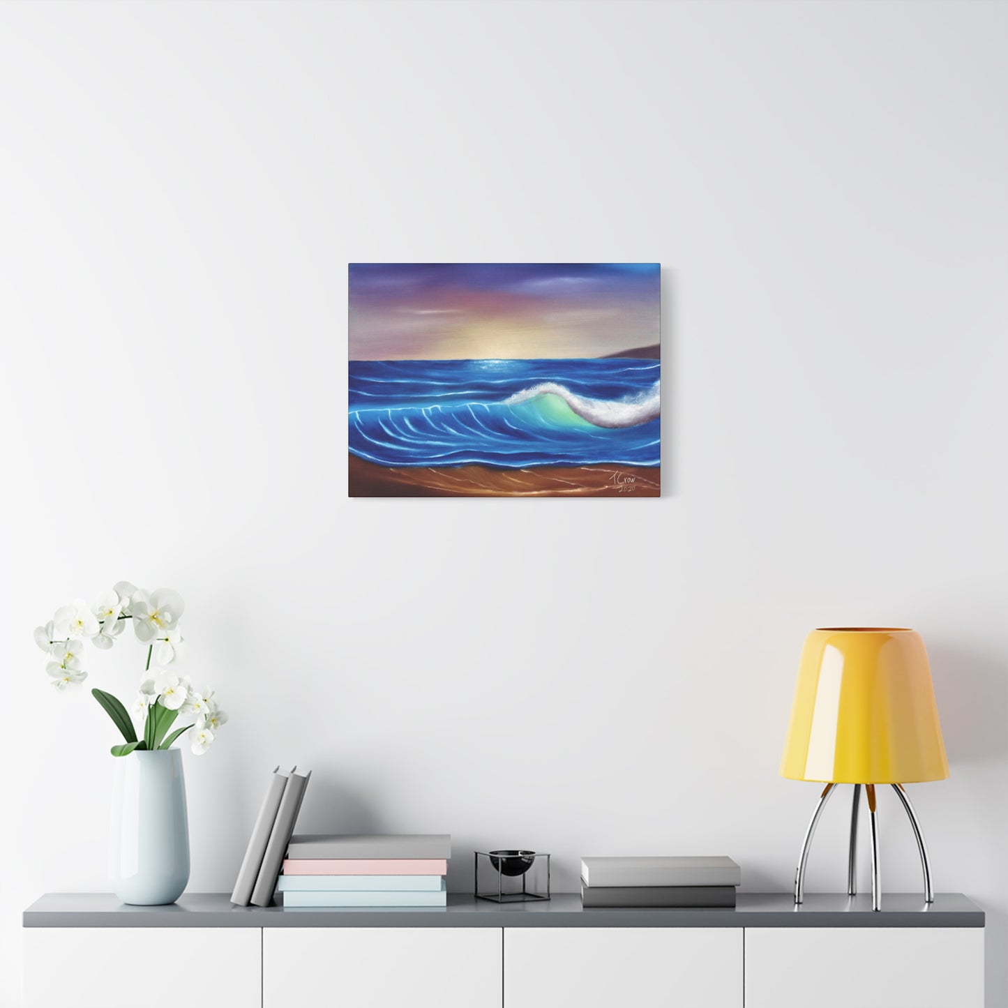 Ocean Wave Art Canvas Print - Coastal Decor for Beach Lovers