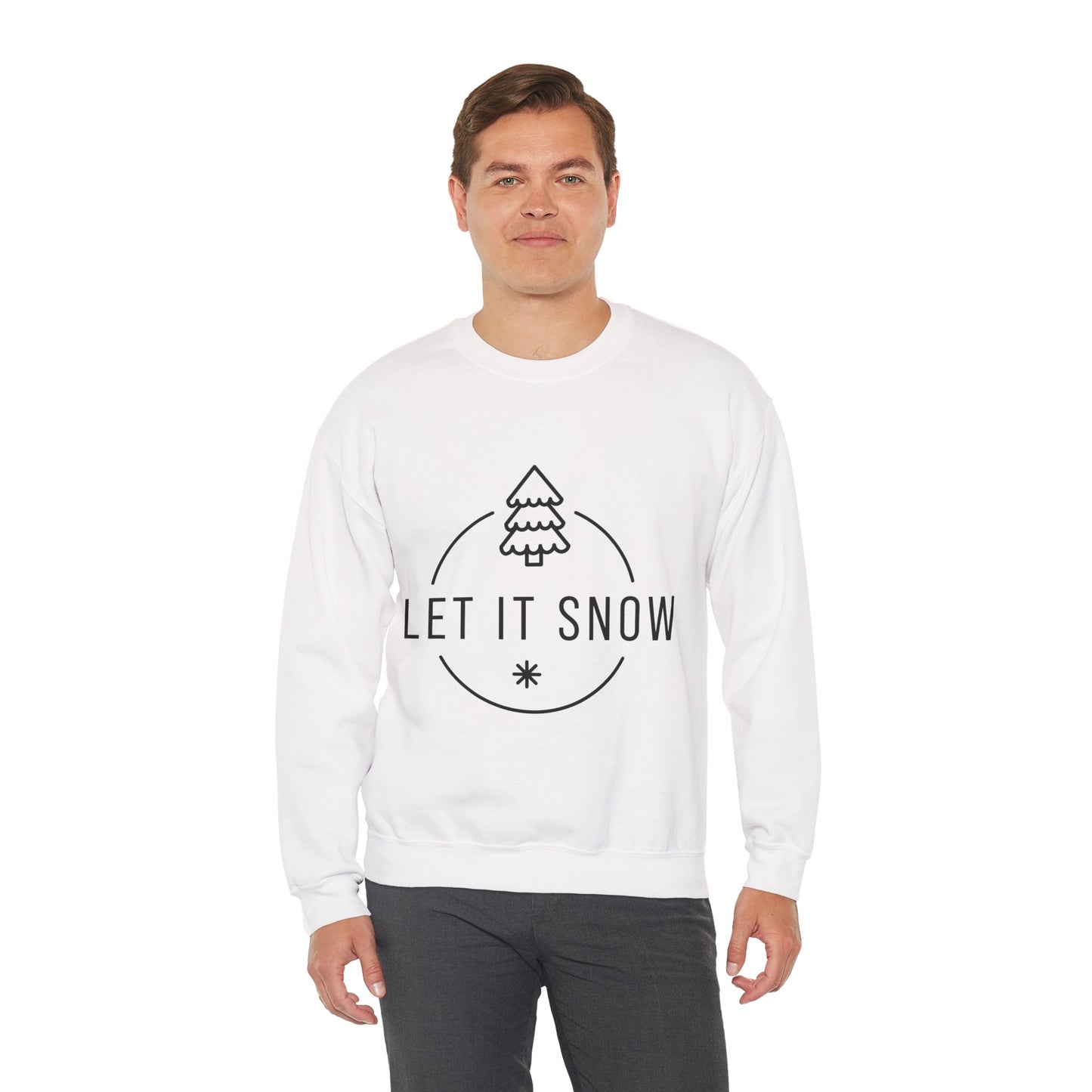 Cozy Holiday Sweatshirt - Let It Snow, Christmas Gift, Winter Apparel, Unisex Crewneck, Festive Outfit, Gift for Her
